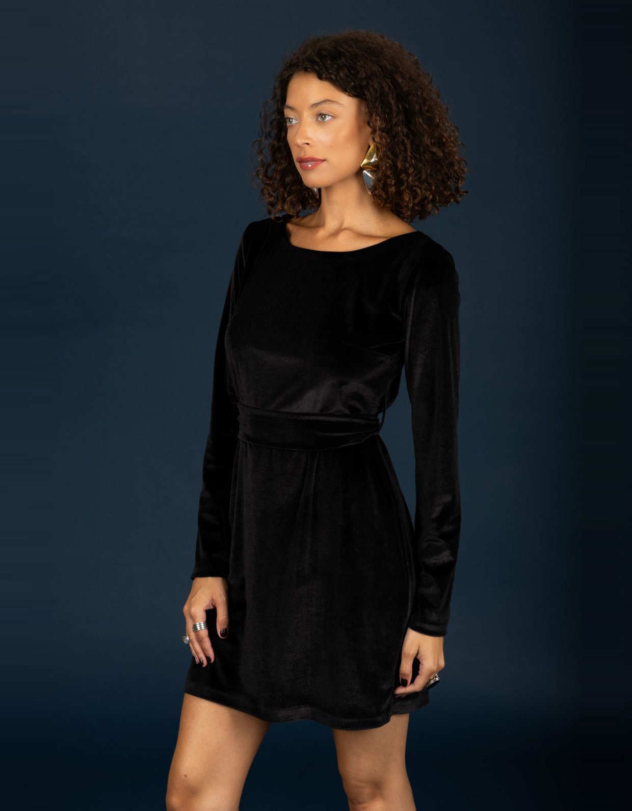 Chaton Hermione short dress black