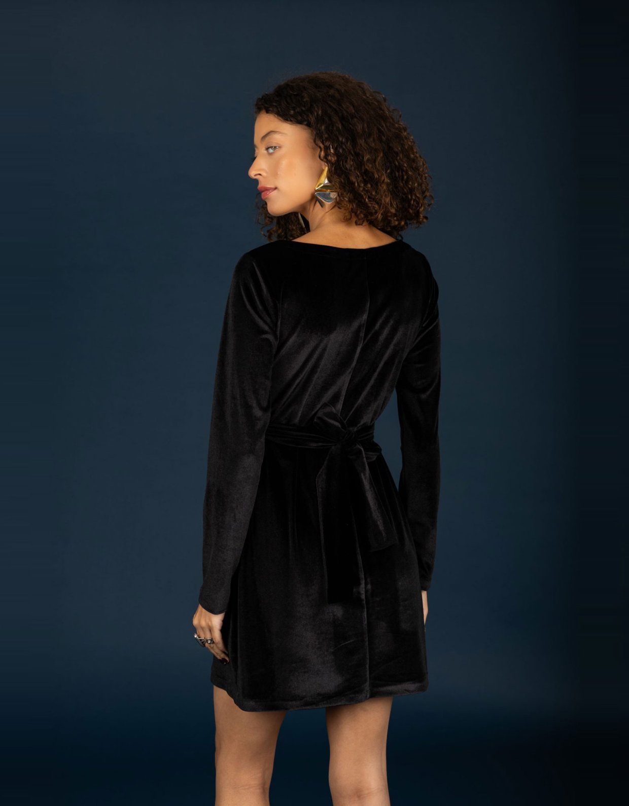 Chaton Hermione short dress black