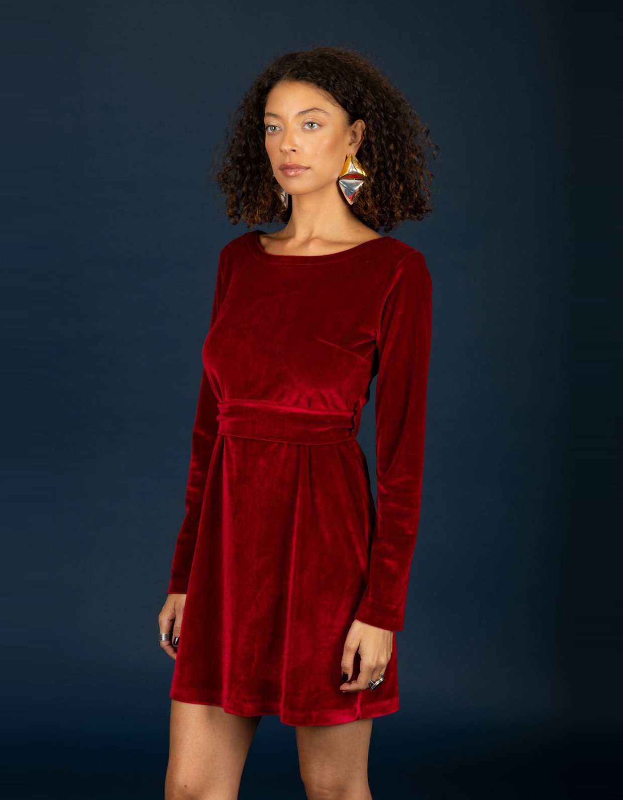 Chaton Hermione short dress red