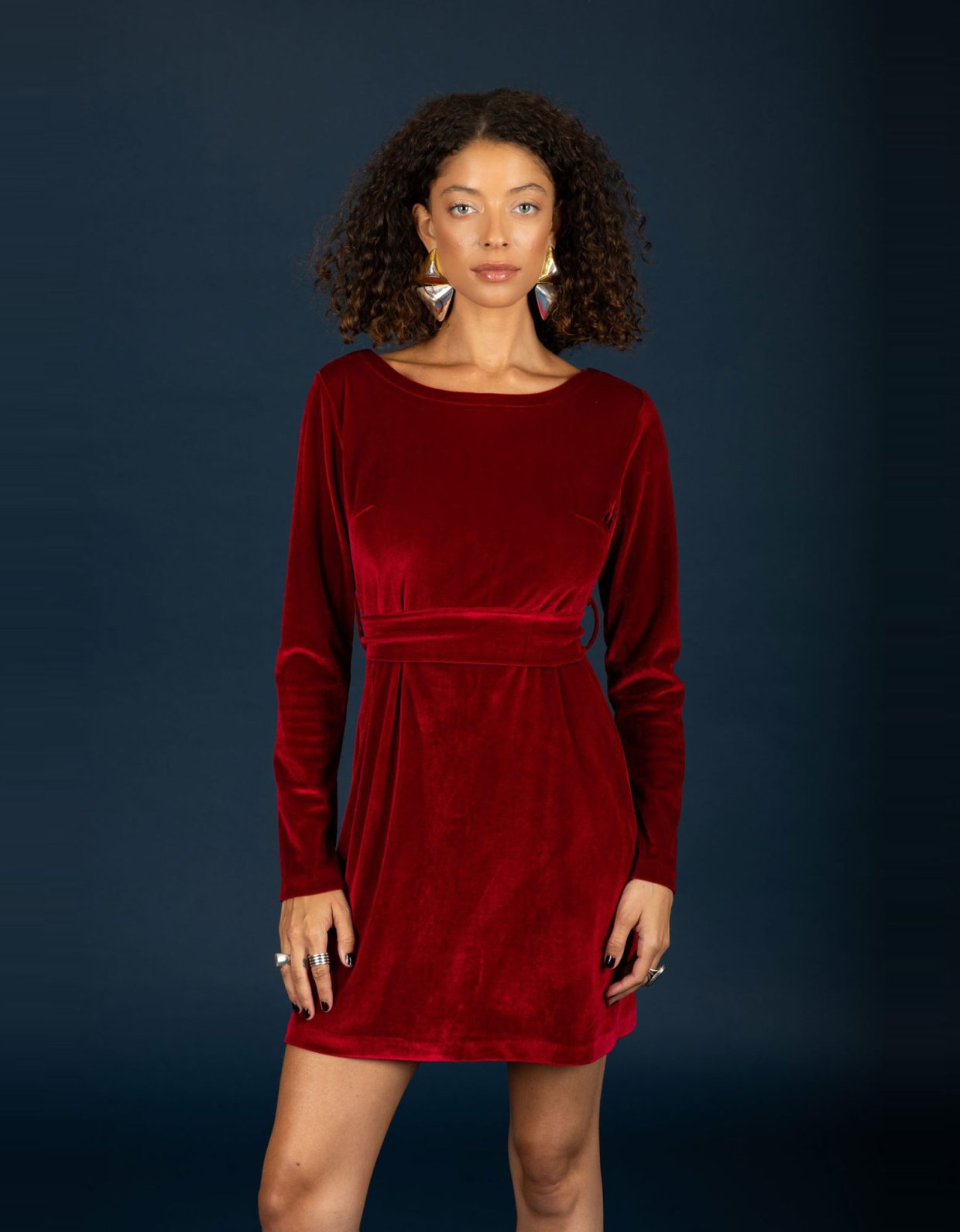 Chaton Hermione short dress red