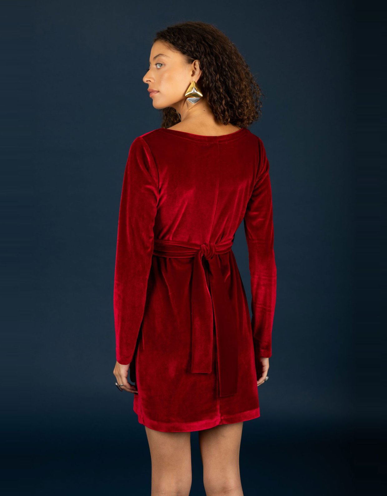 Chaton Hermione short dress red