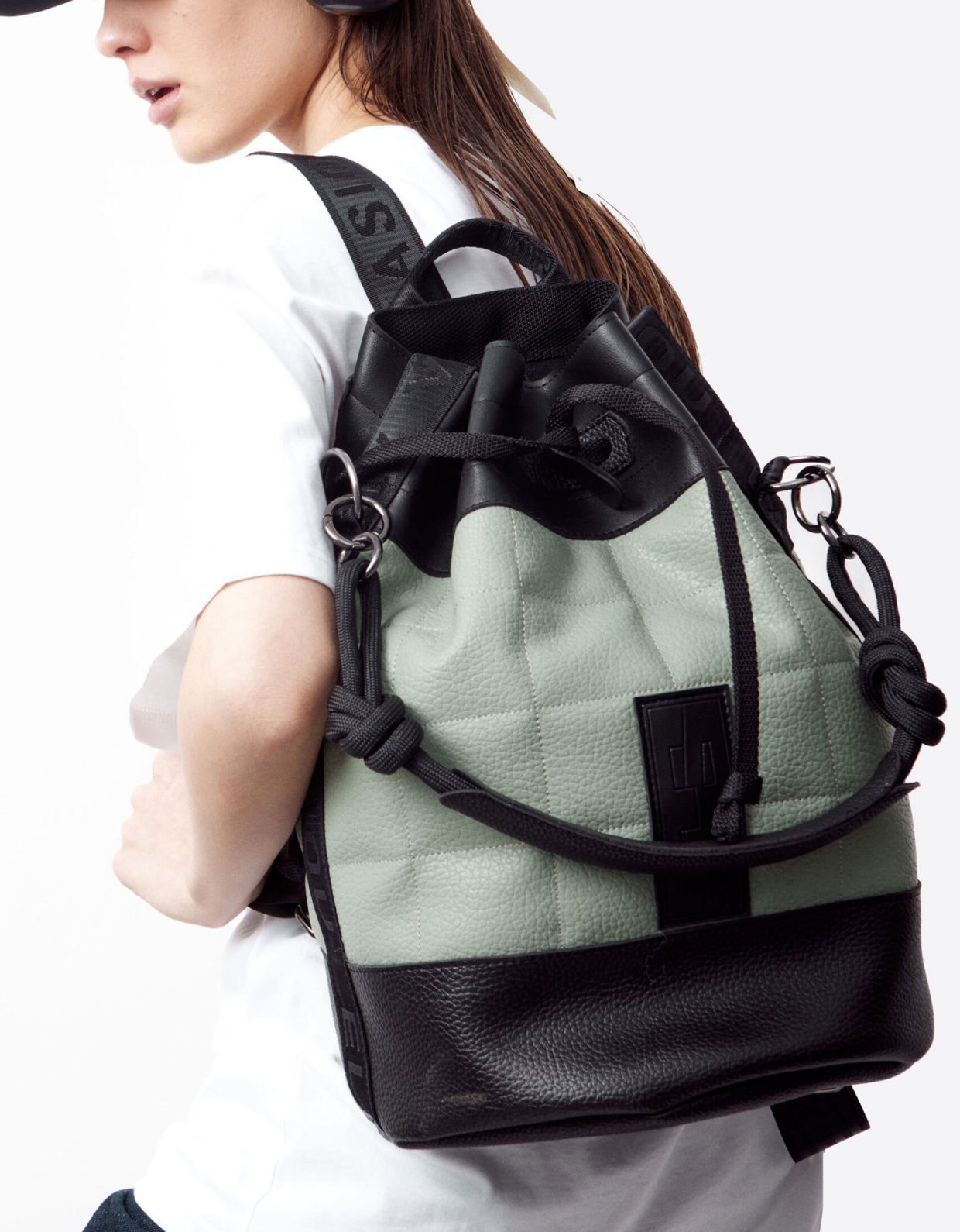 Elena Athanasiou Holiday bag combo mint