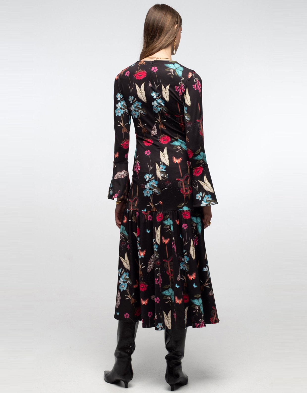 Peace and Chaos Hydrangea long dress