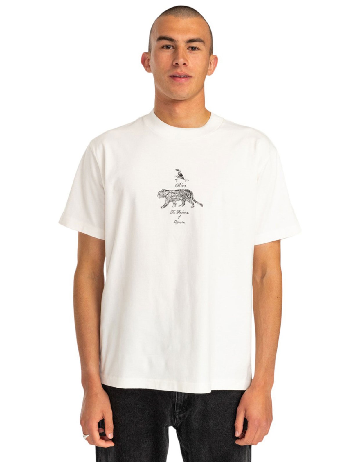 Rvca Tiger style tee white