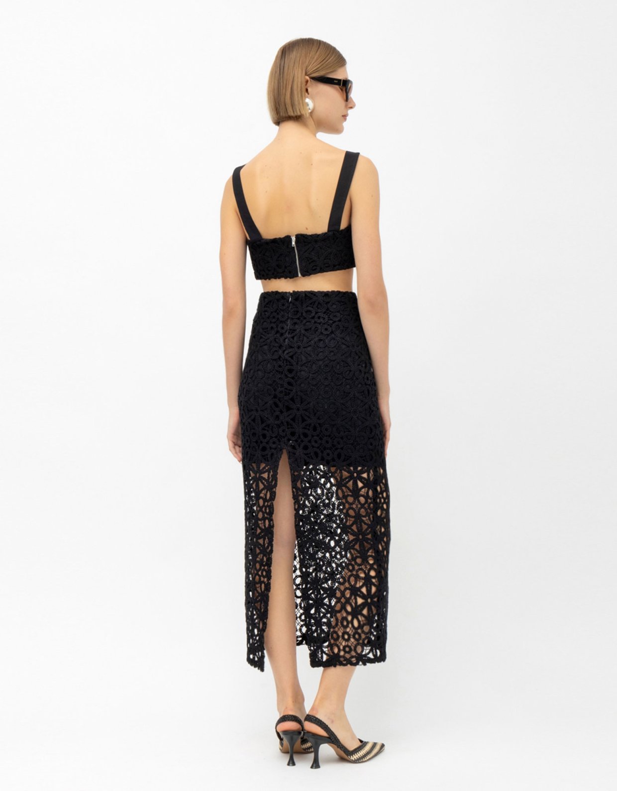 Mallory the label Jade noir top black