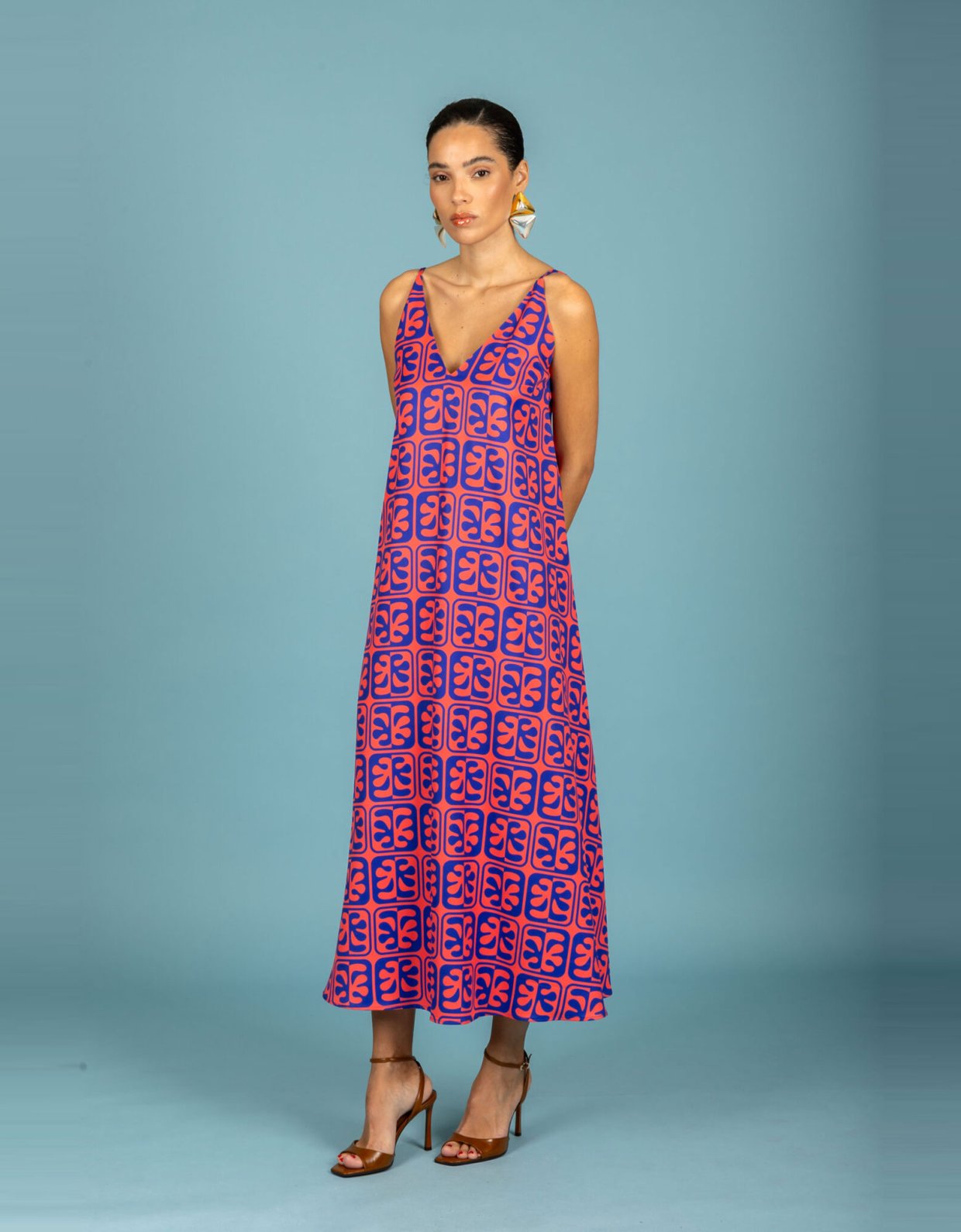 Chaton Javier oversize dress red