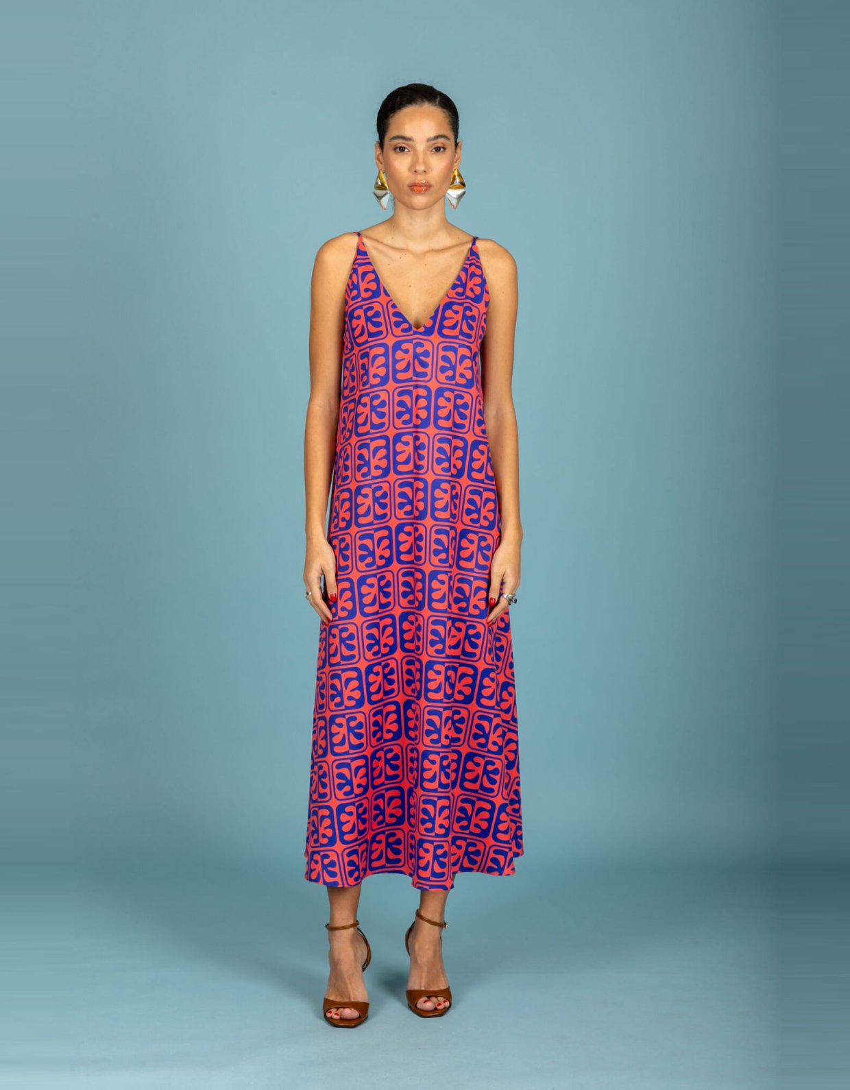Chaton Javier oversize dress red
