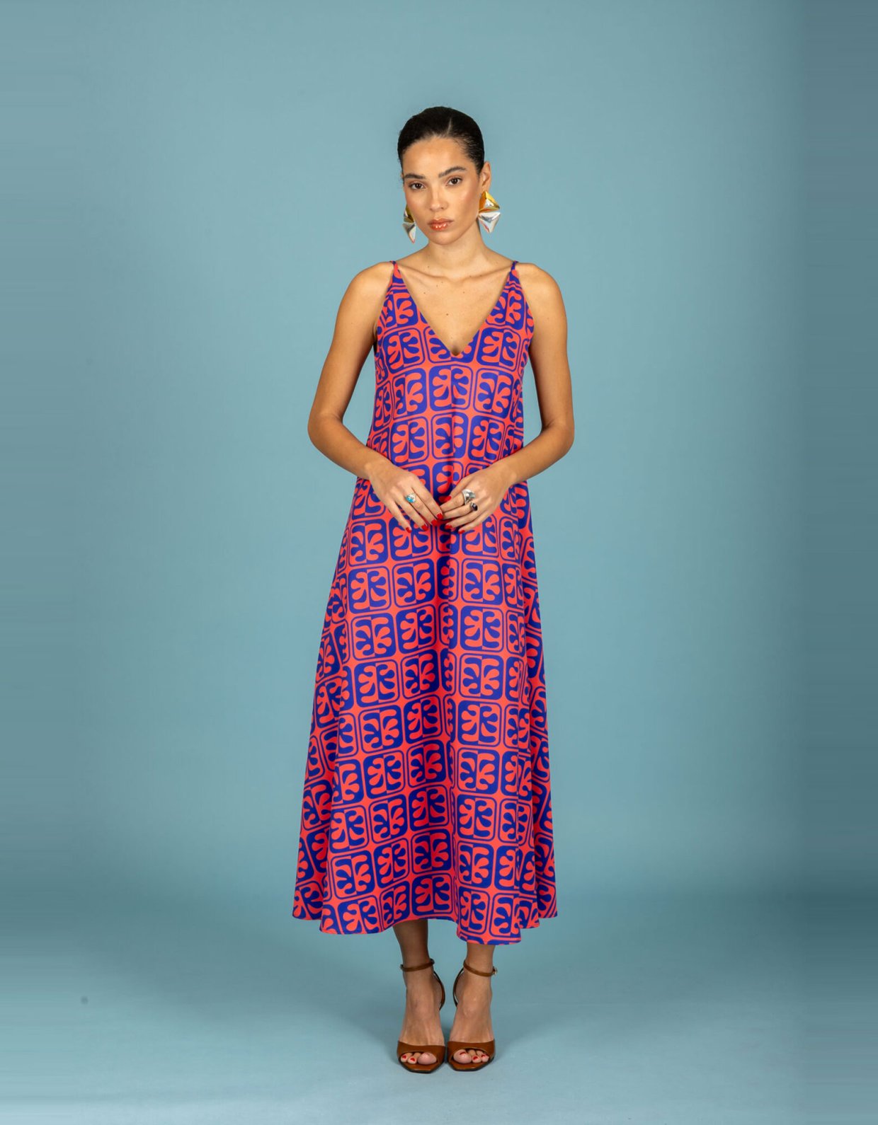 Chaton Javier oversize dress red