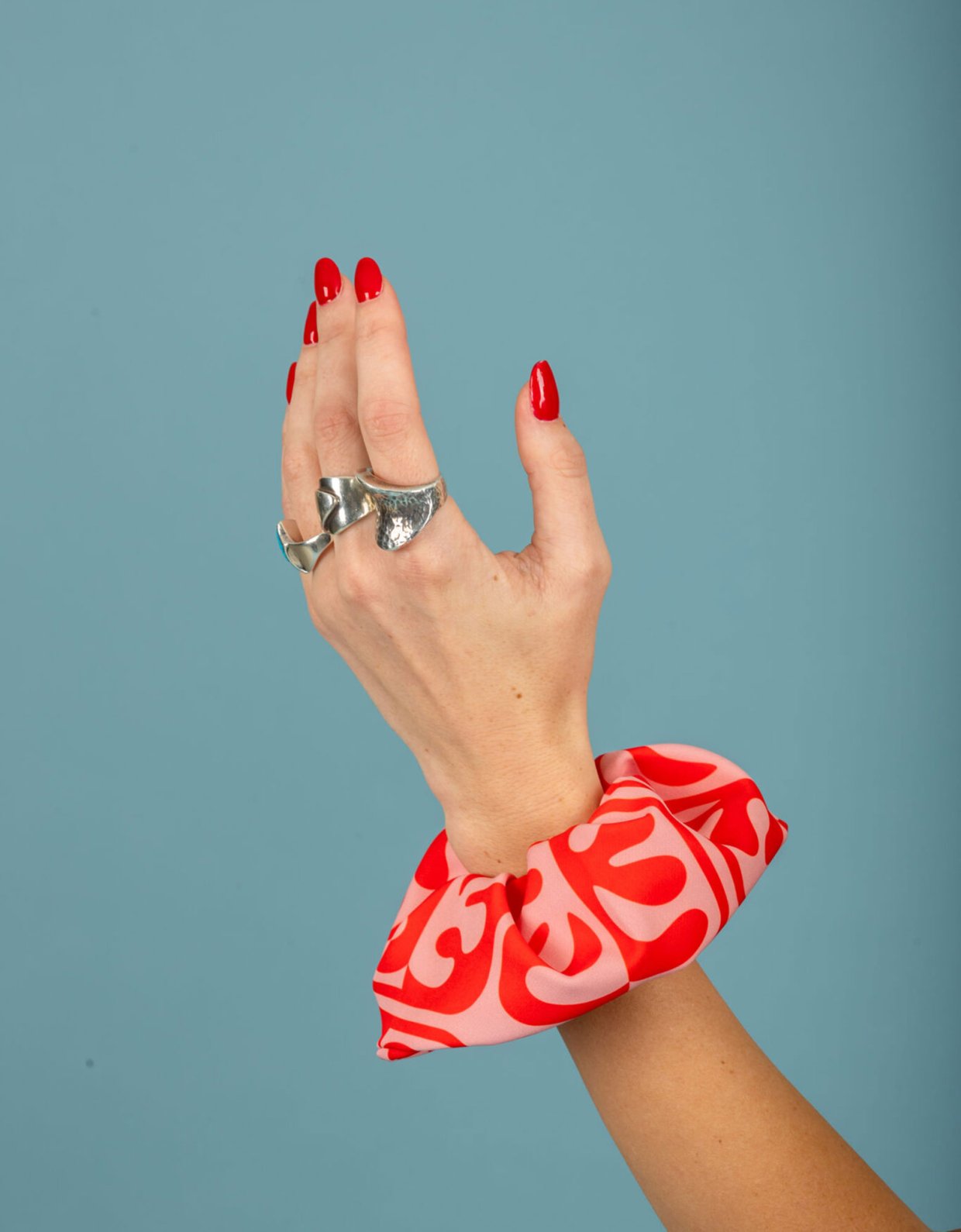 Chaton Javier scrunchie pink