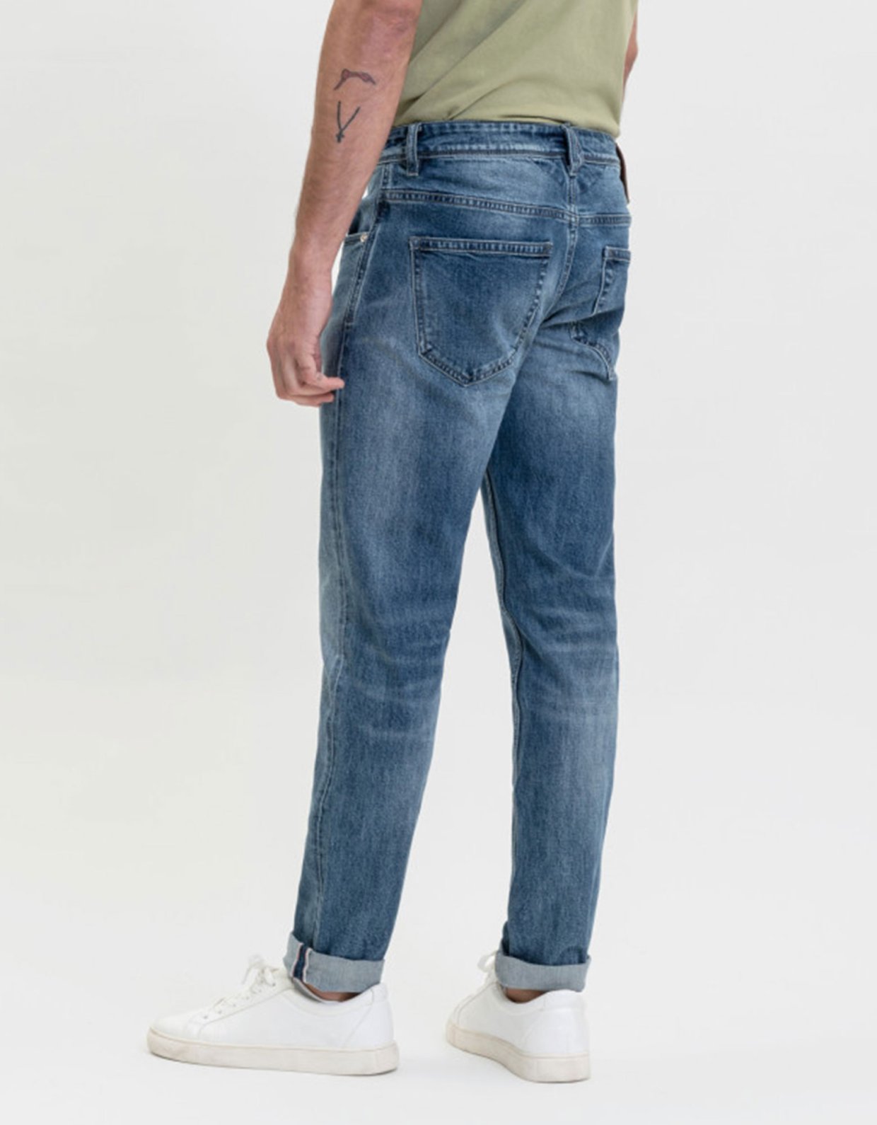 Gianni Lupo Kevin skinny fit medium wash jeans