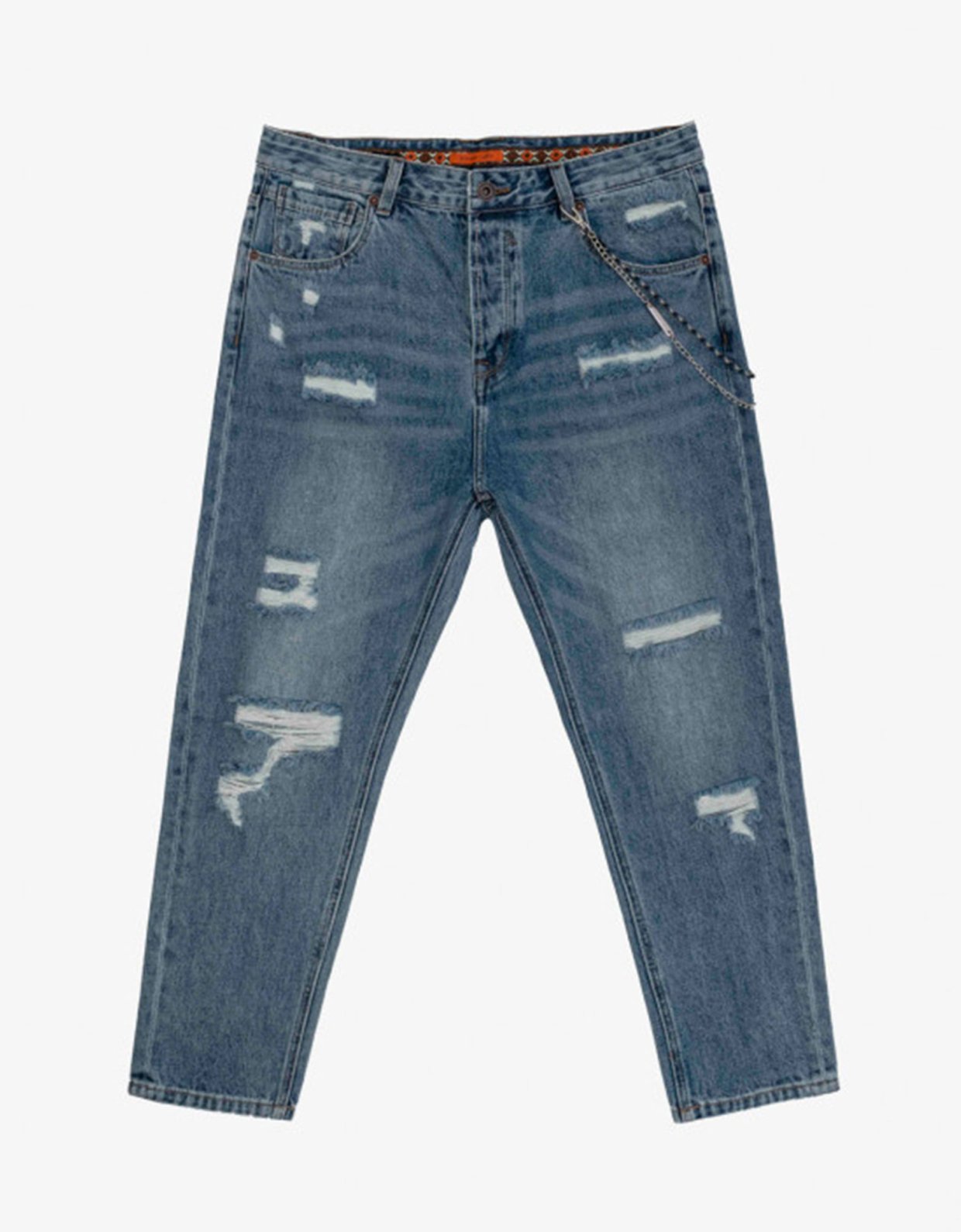 Gianni Lupo Mike carrot cropped denim pants