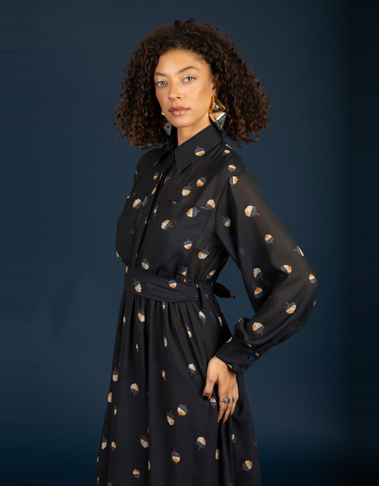Chaton Jeffrey chiffon dress