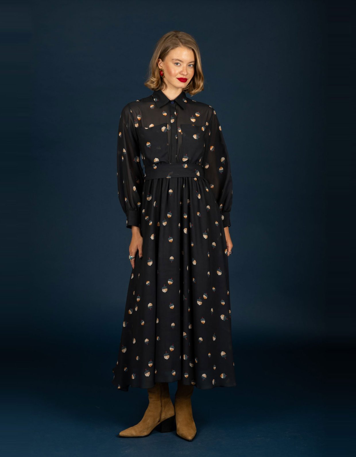 Chaton Jeffrey chiffon dress