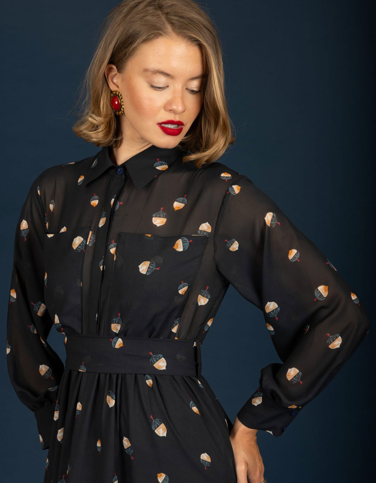 Chaton Jeffrey chiffon dress