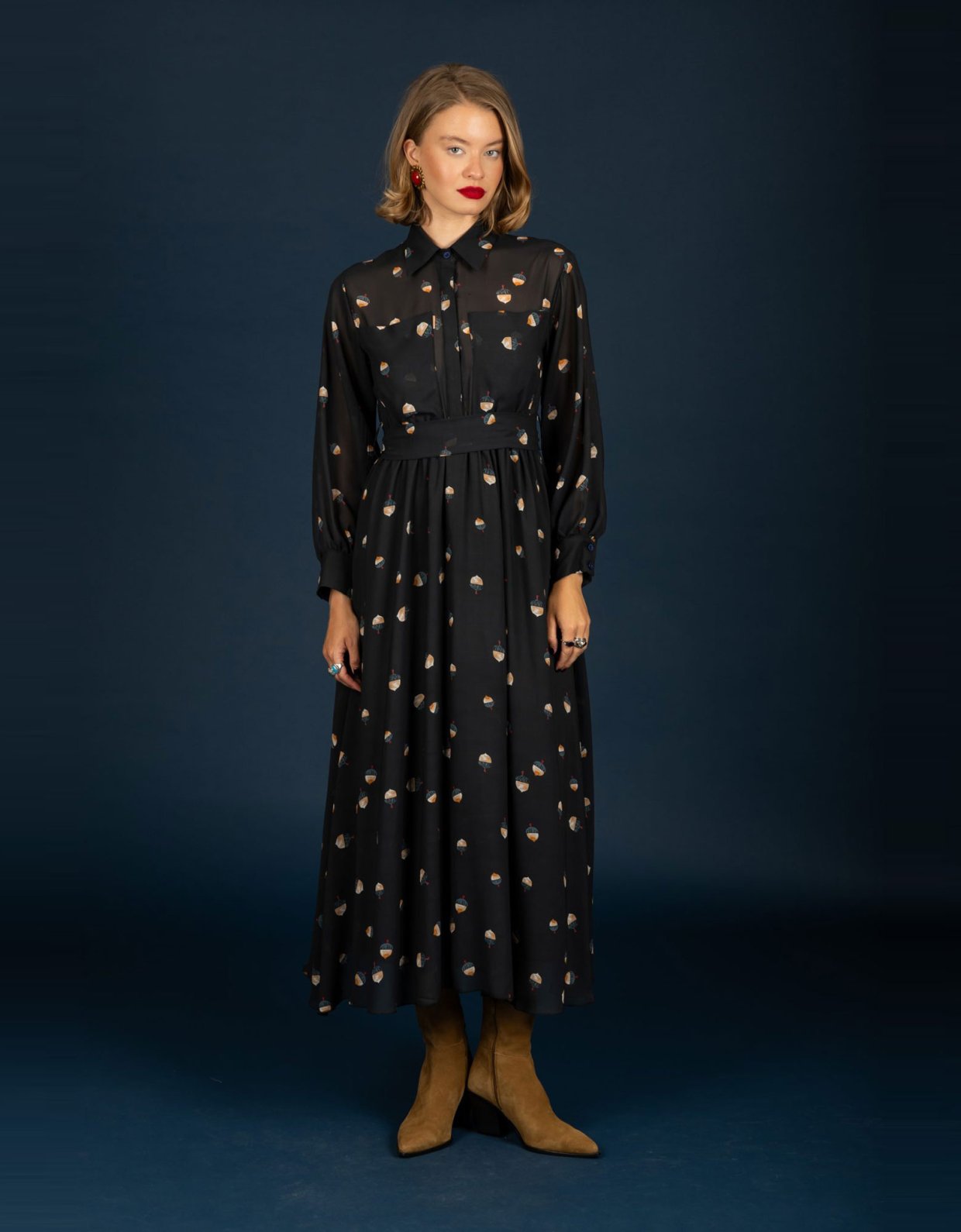 Chaton Jeffrey chiffon dress