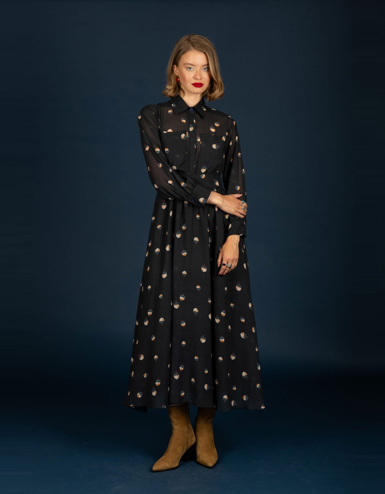 Chaton Jeffrey chiffon dress