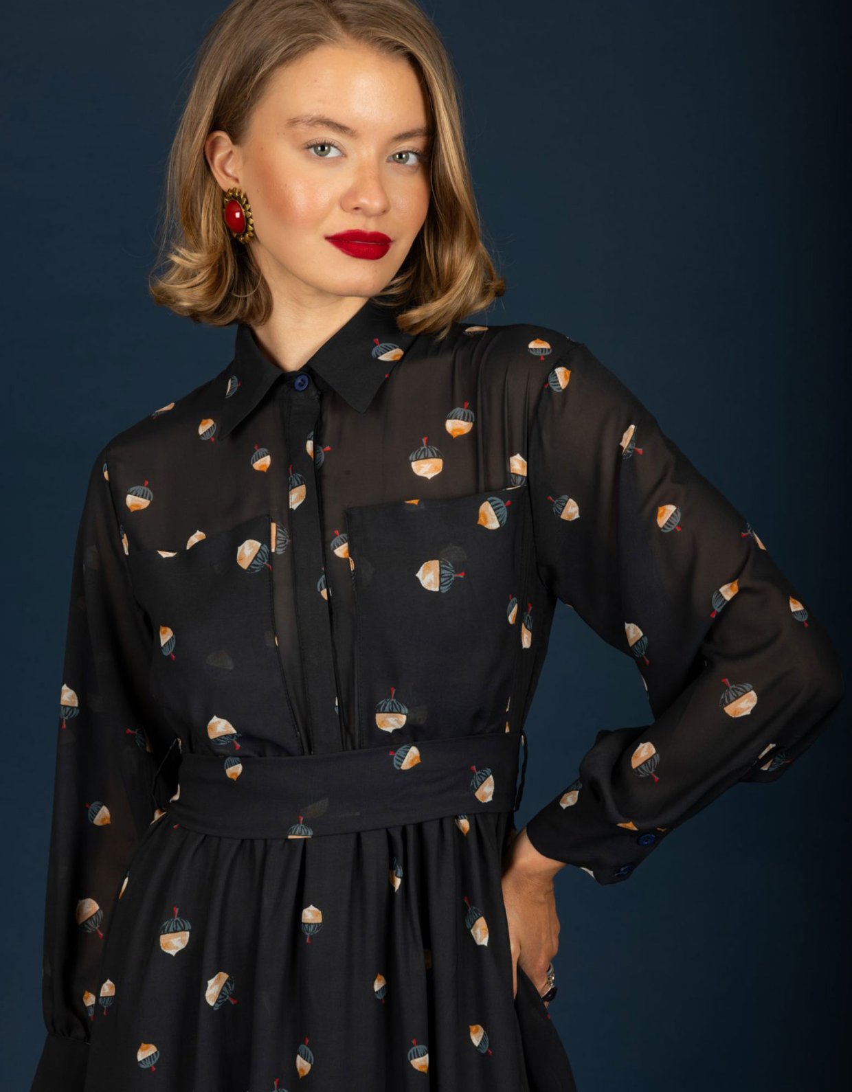 Chaton Jeffrey chiffon dress