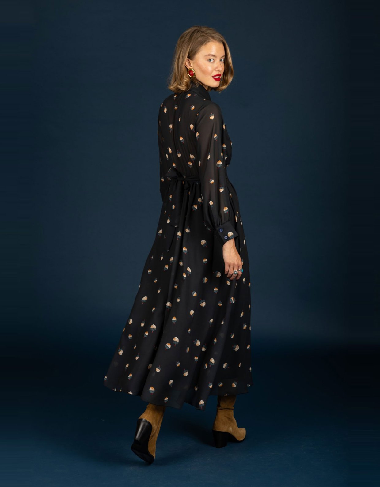 Chaton Jeffrey chiffon dress