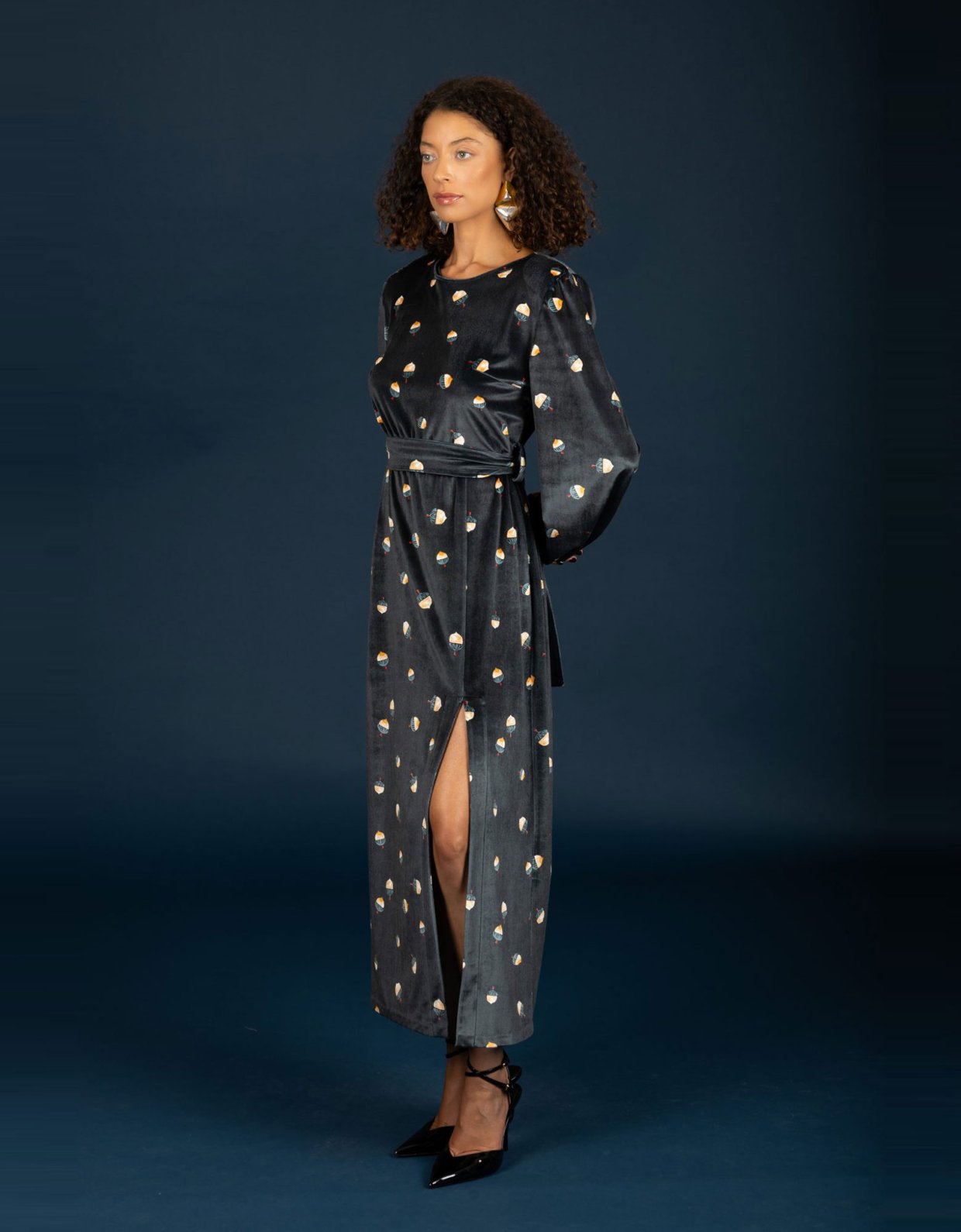 Chaton Jeffrey velvet dress