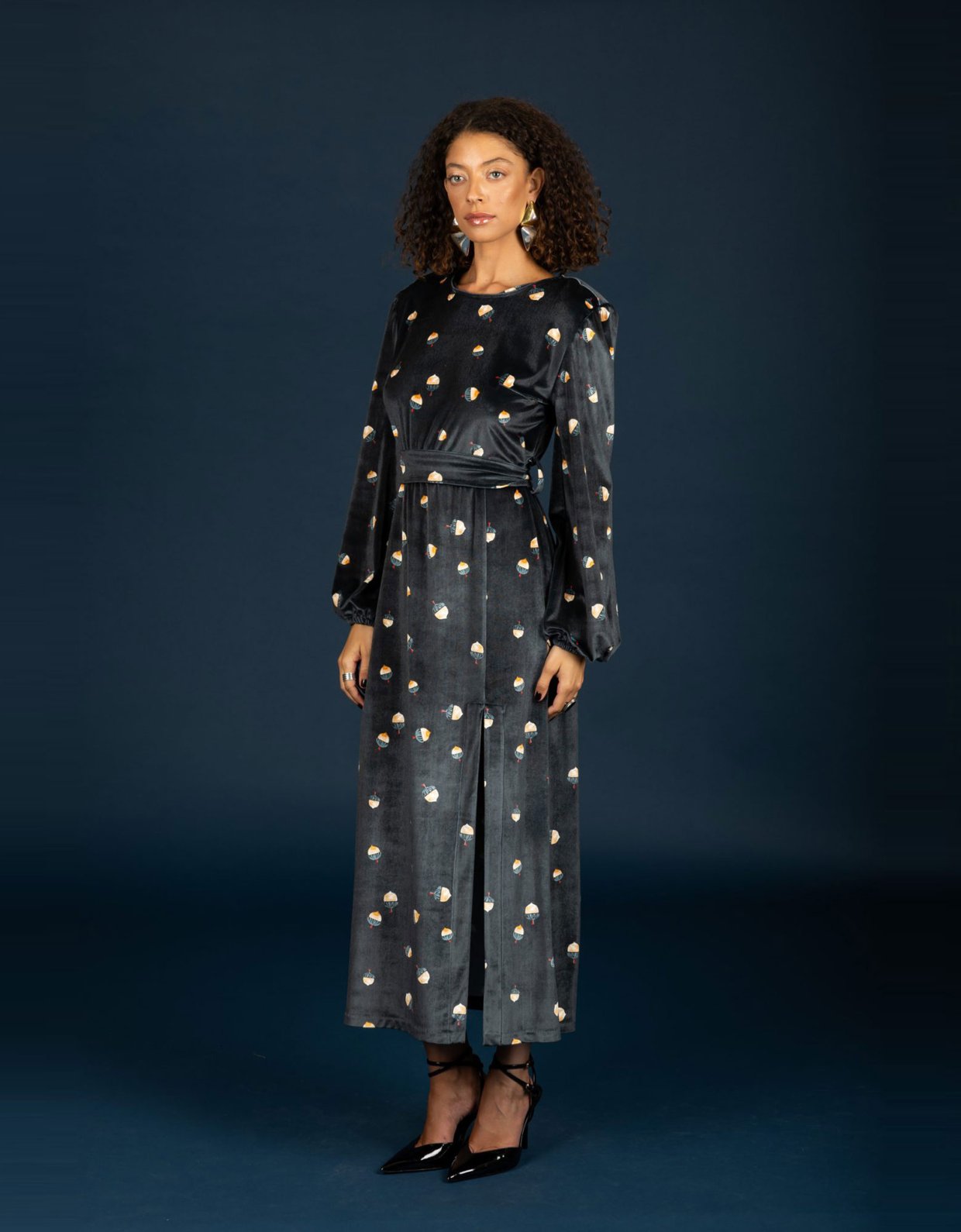 Chaton Jeffrey velvet dress