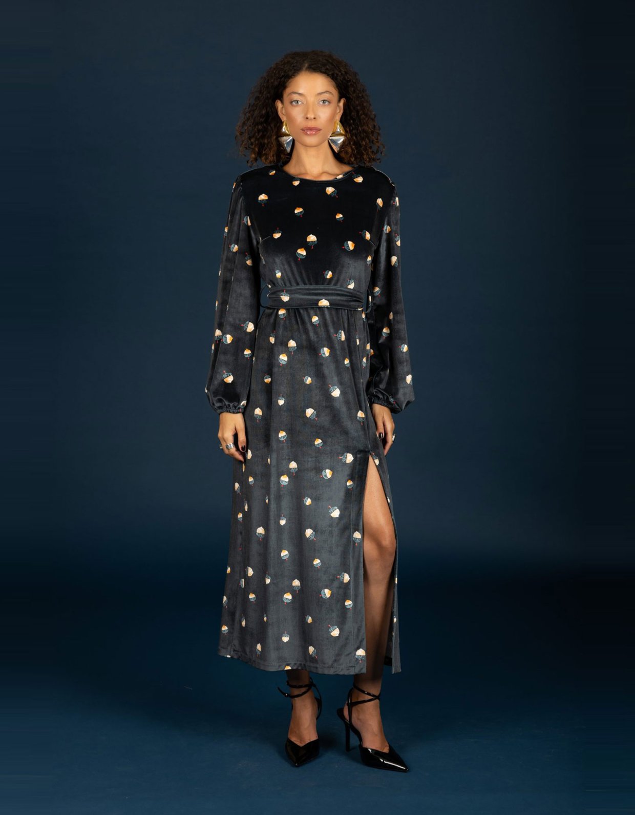 Chaton Jeffrey velvet dress