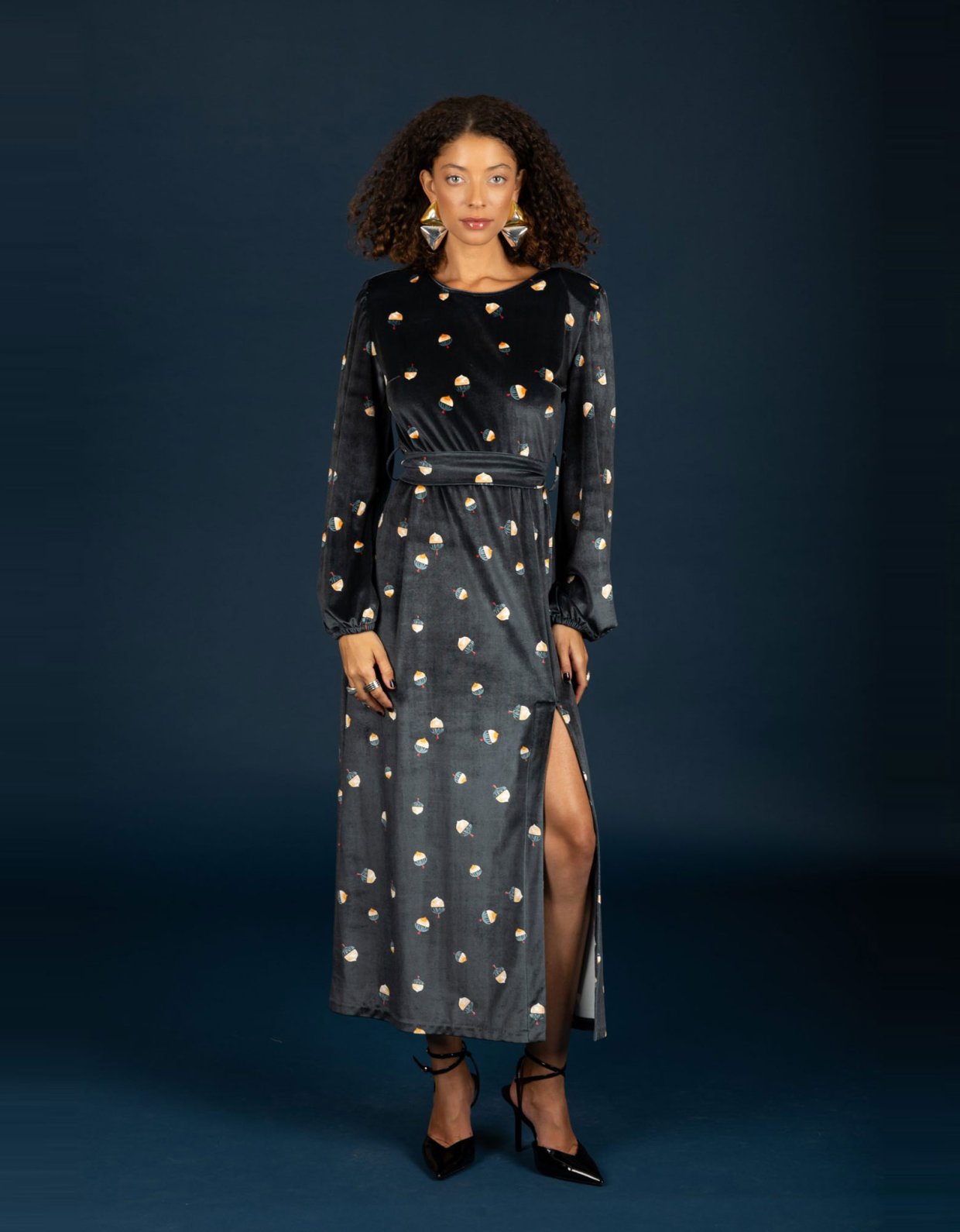 Chaton Jeffrey velvet dress