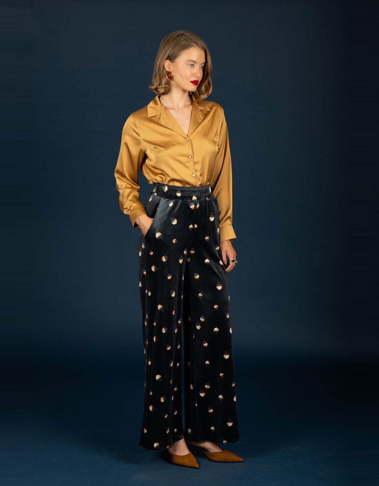 Chaton Jeffrey velvet pants