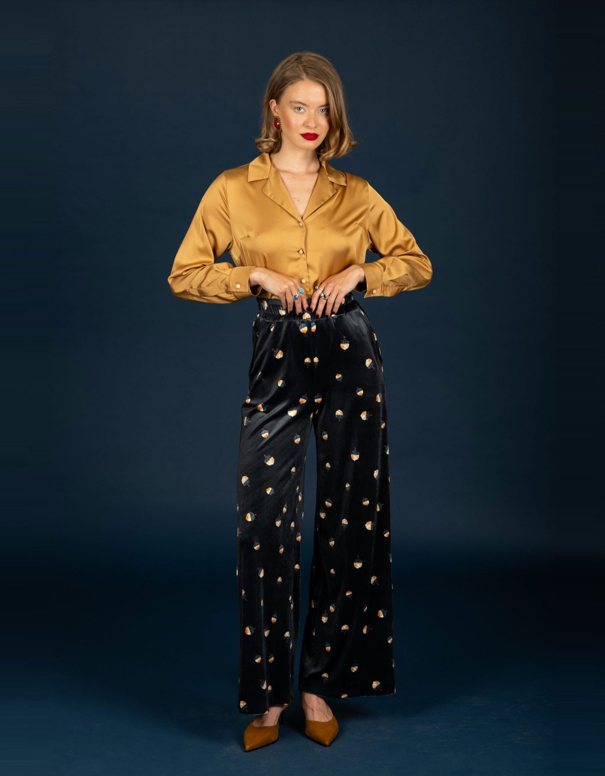 Chaton Jeffrey velvet pants