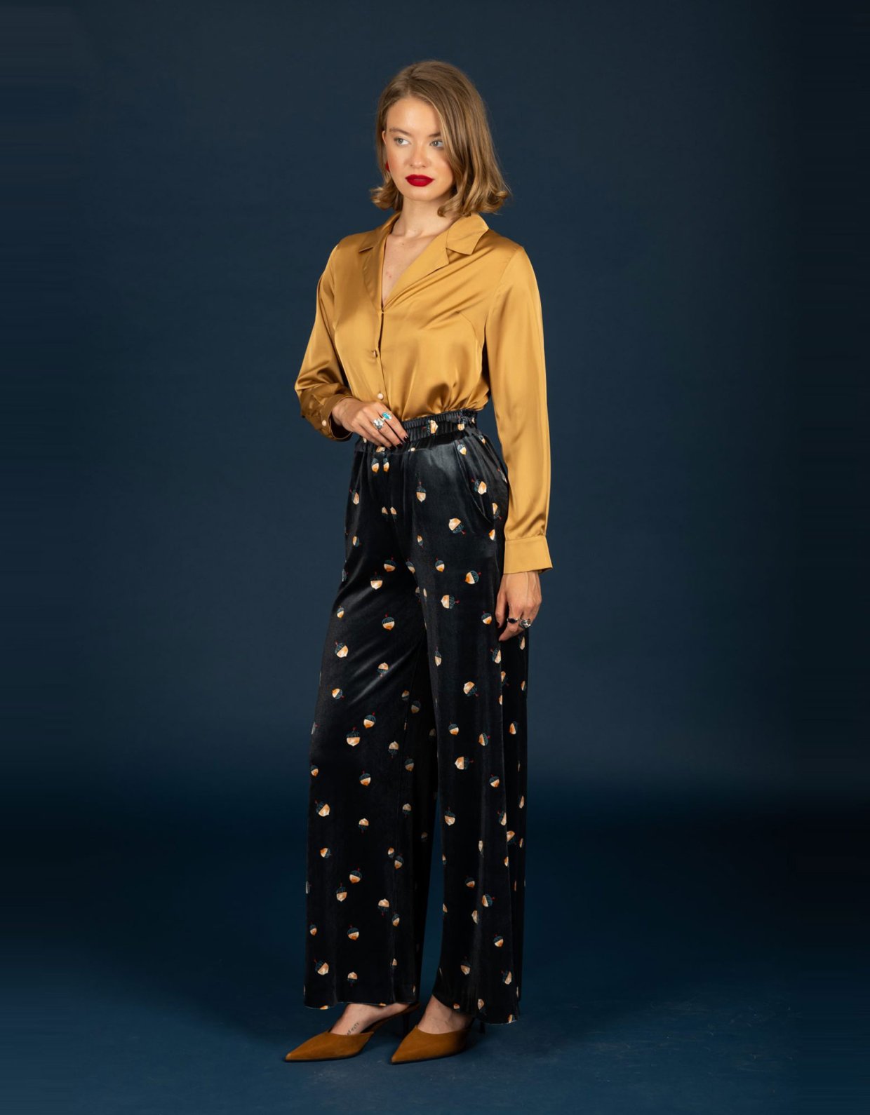 Chaton Jeffrey velvet pants