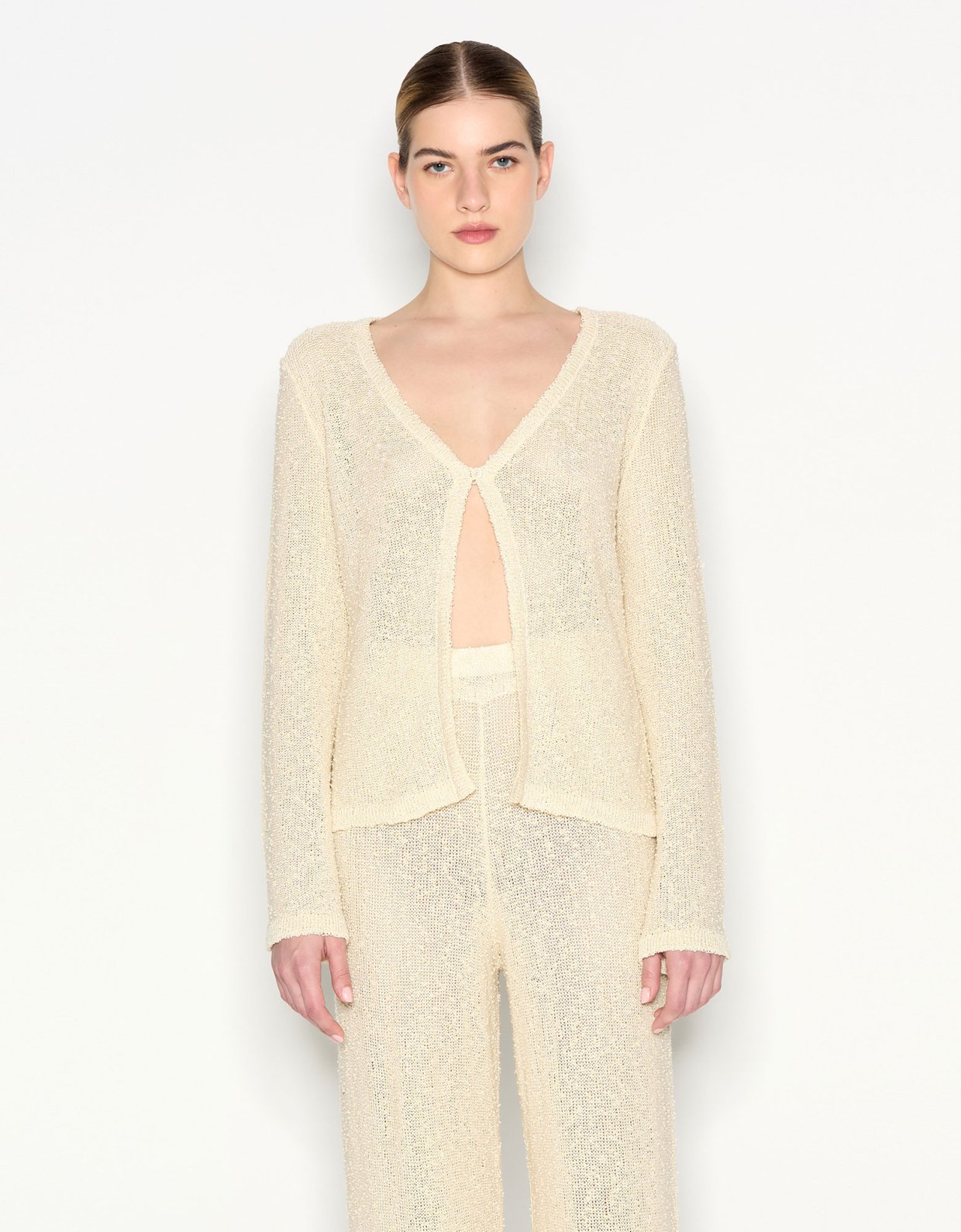 Nadia Rapti Jetsetter cardigan beige