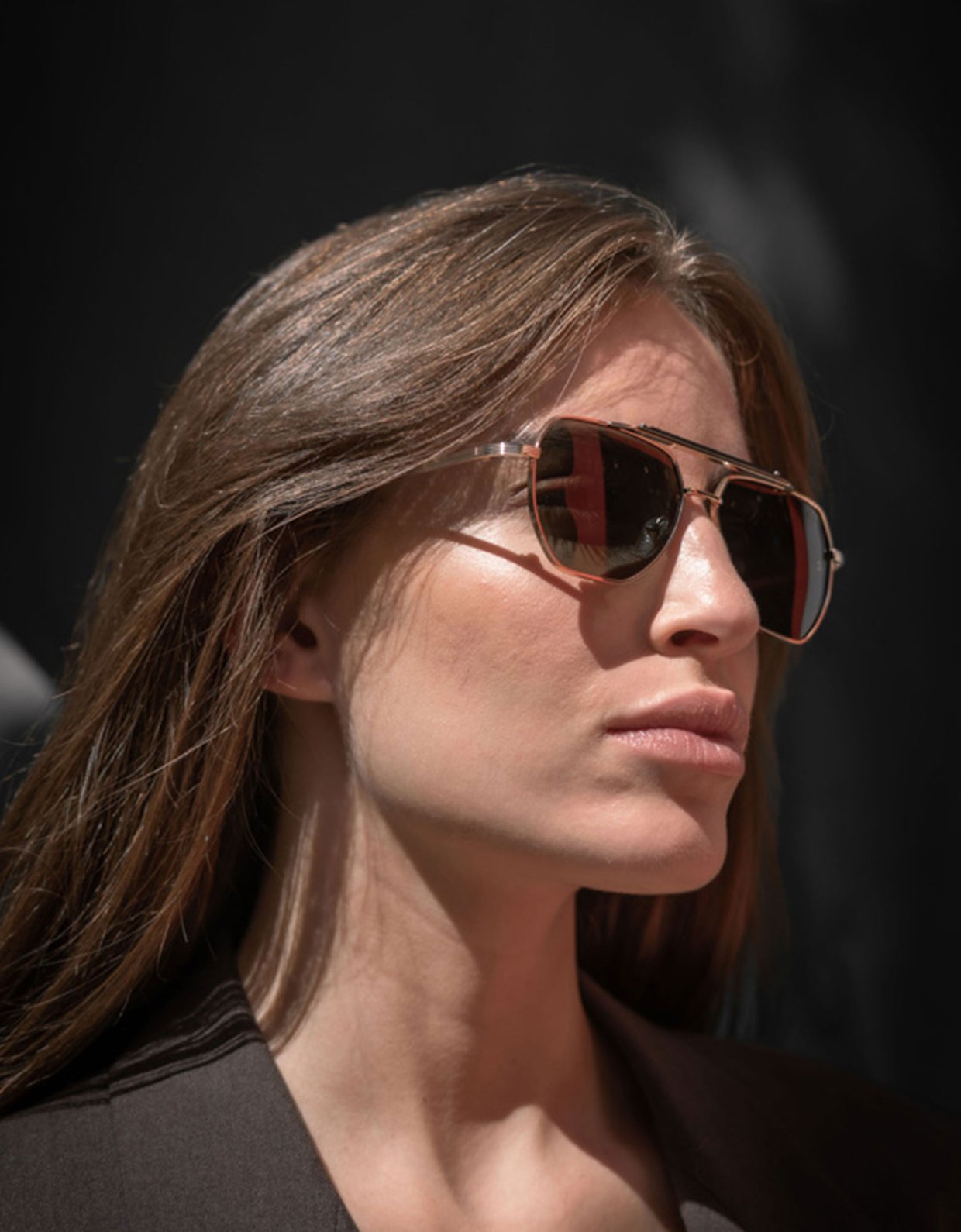 AV Sunglasses Jett black gold sunglasses