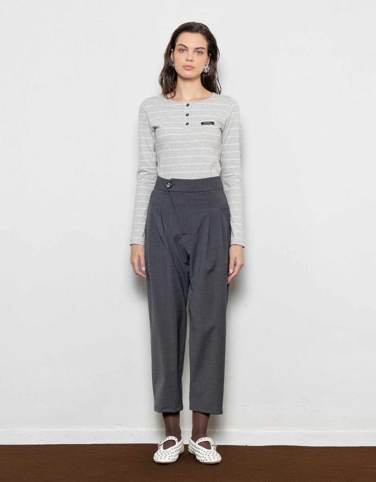 Mallory the label Juna pants grey