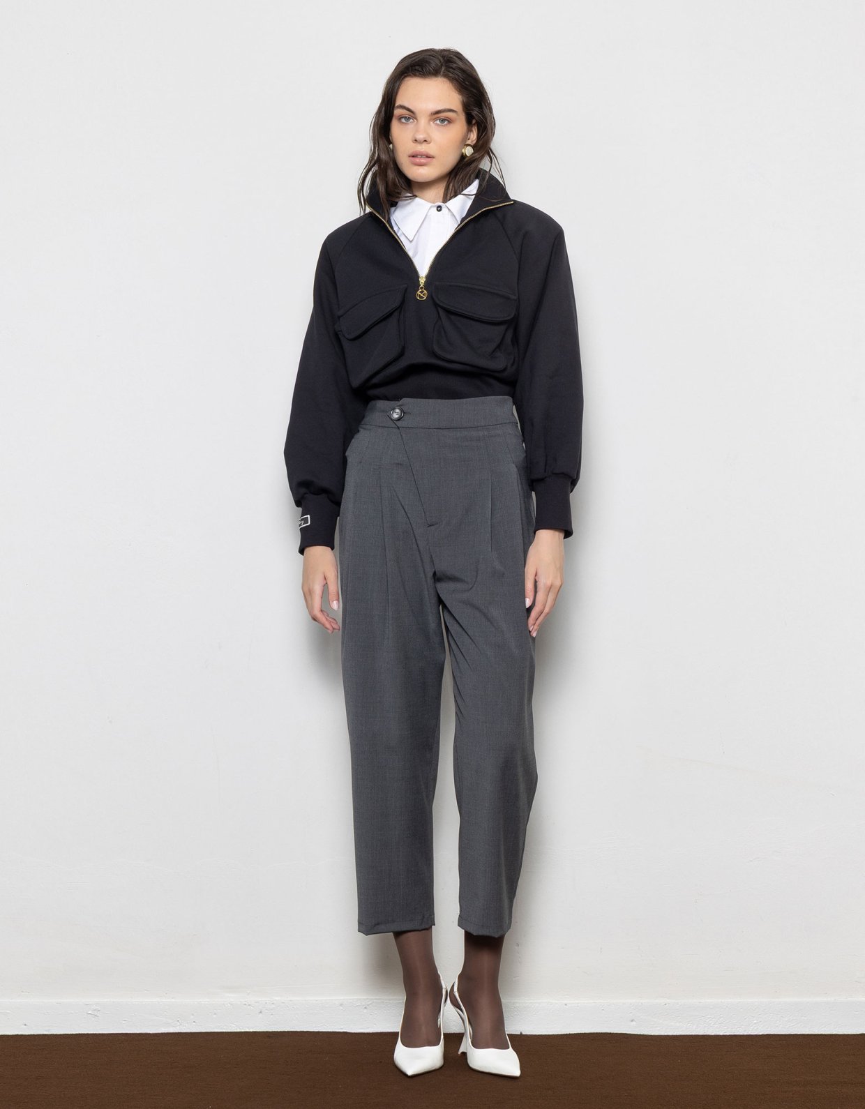 Mallory the label Juna pants grey