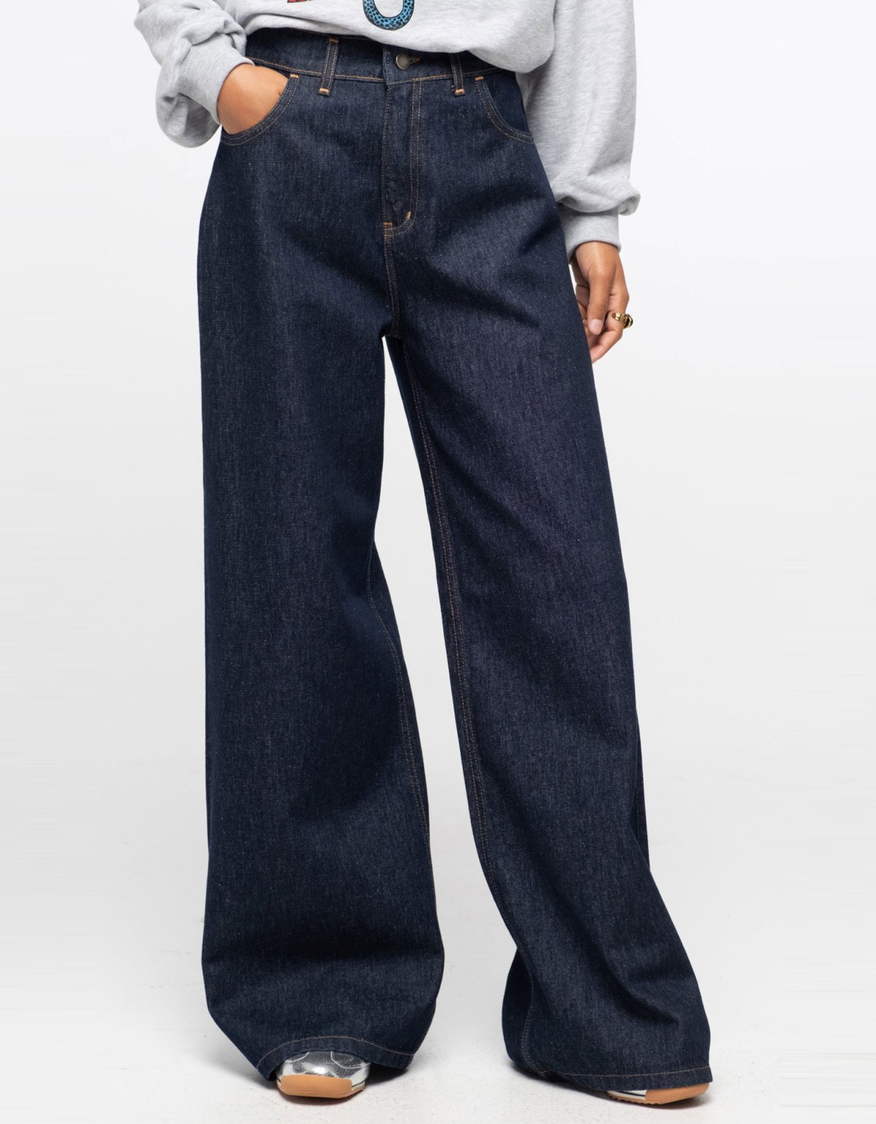 Peace and Chaos Karmic denim pants indigo