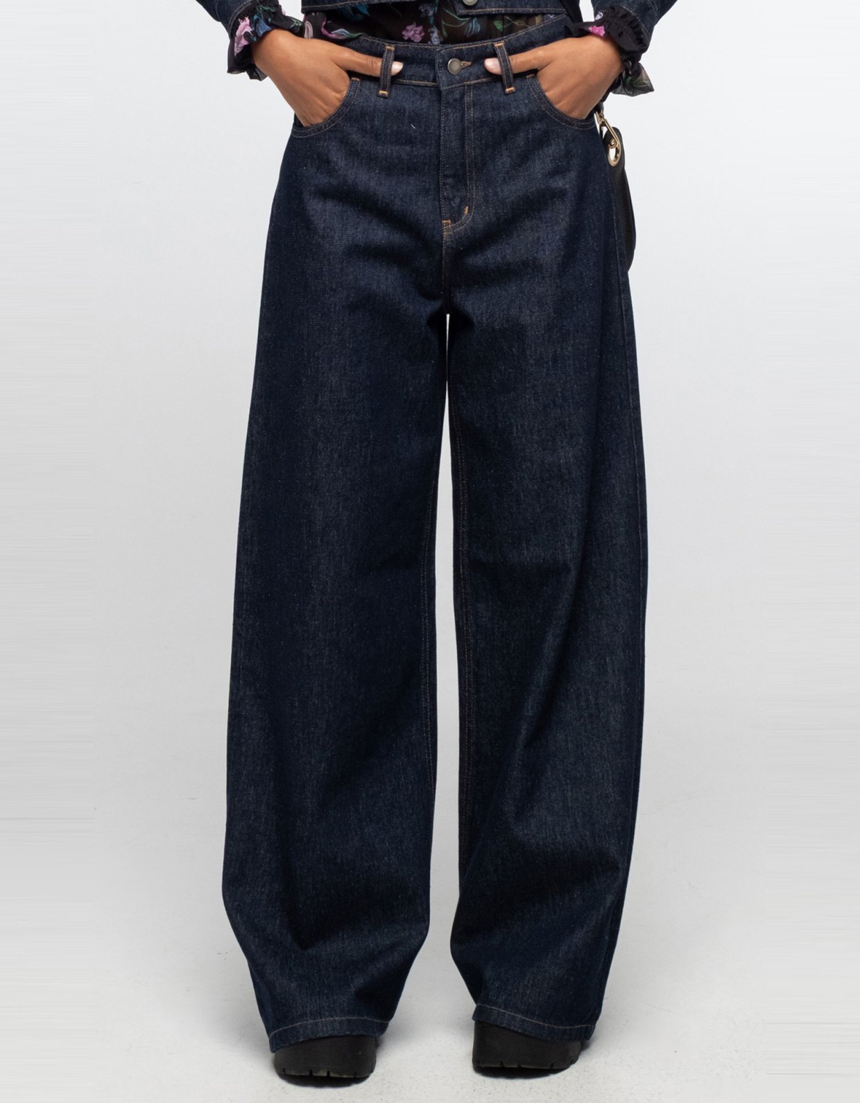 Peace and Chaos Karmic denim pants indigo