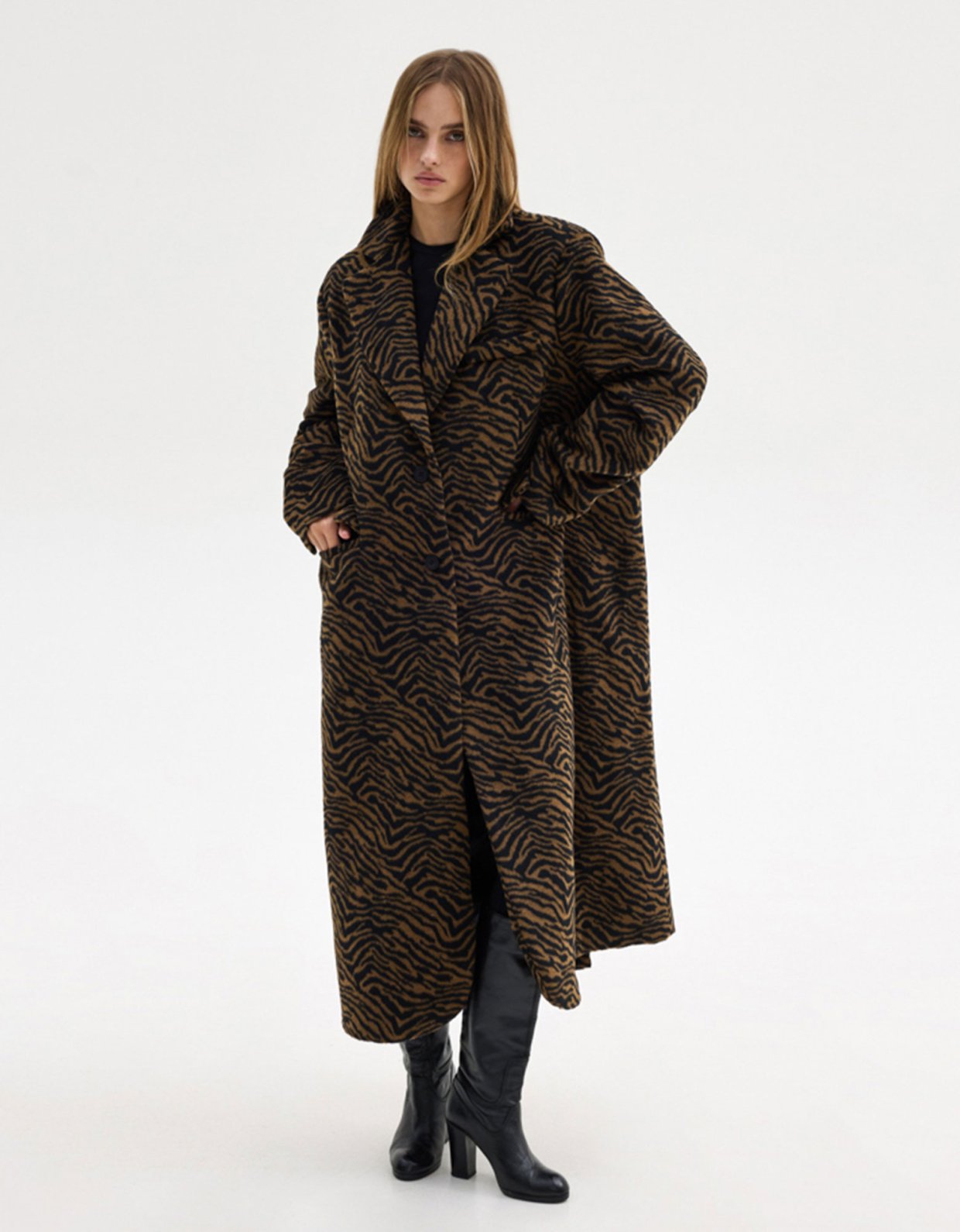 Sunset go Kathie coat zebra print