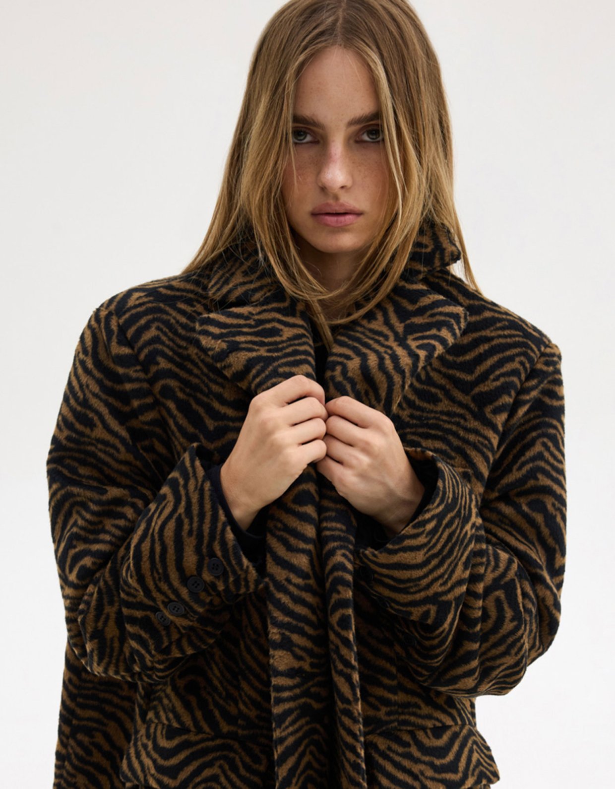 Sunset go Kathie coat zebra print