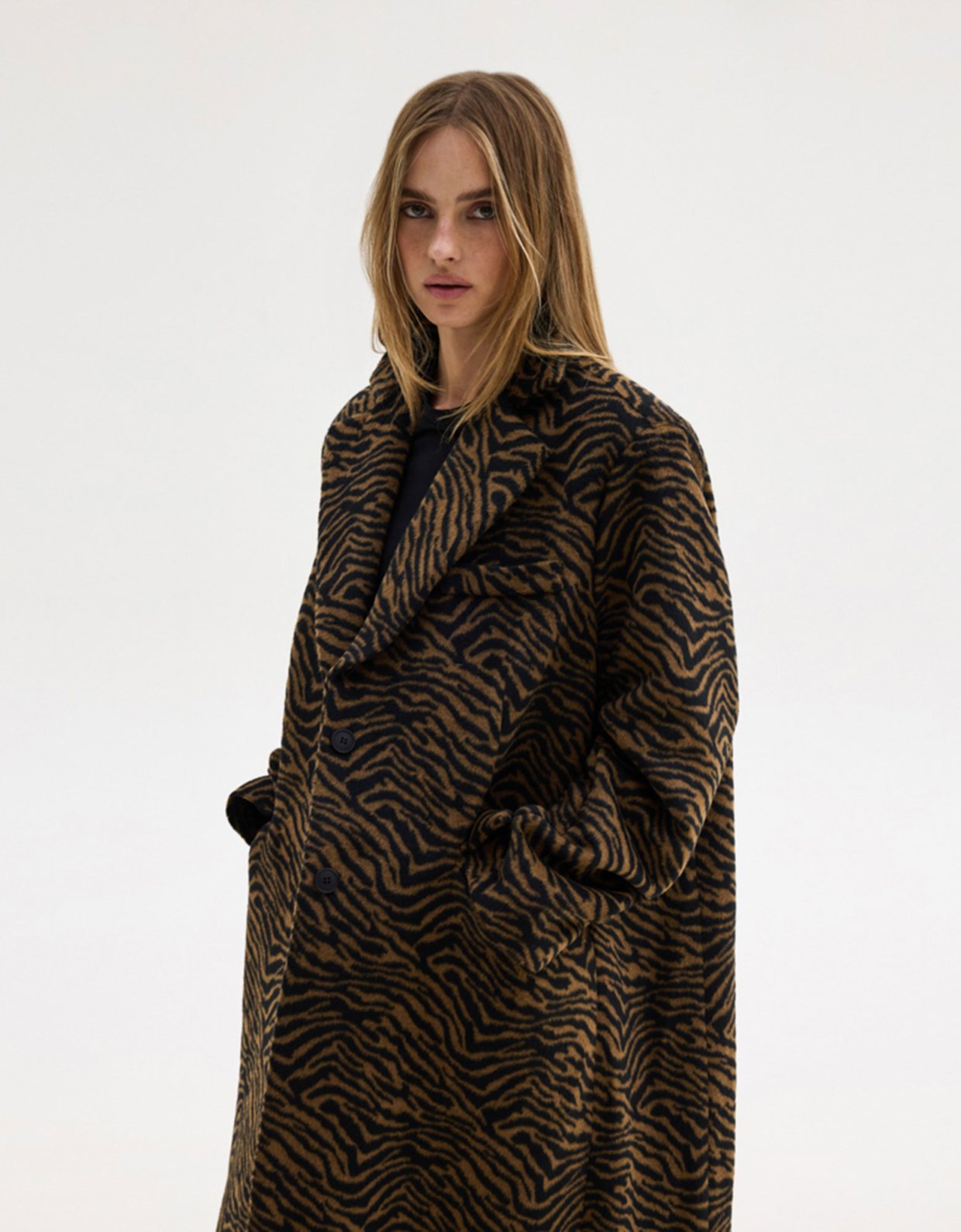 Sunset go Kathie coat zebra print