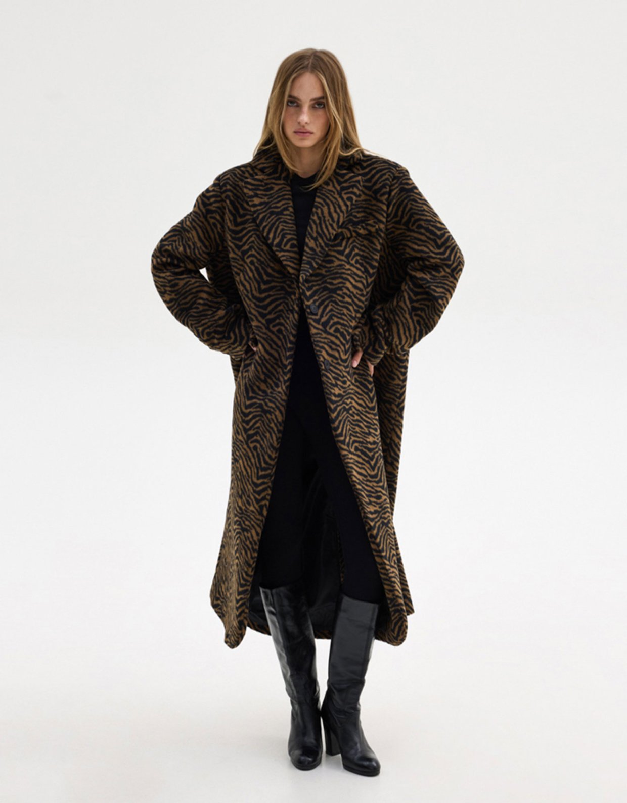 Sunset go Kathie coat zebra print