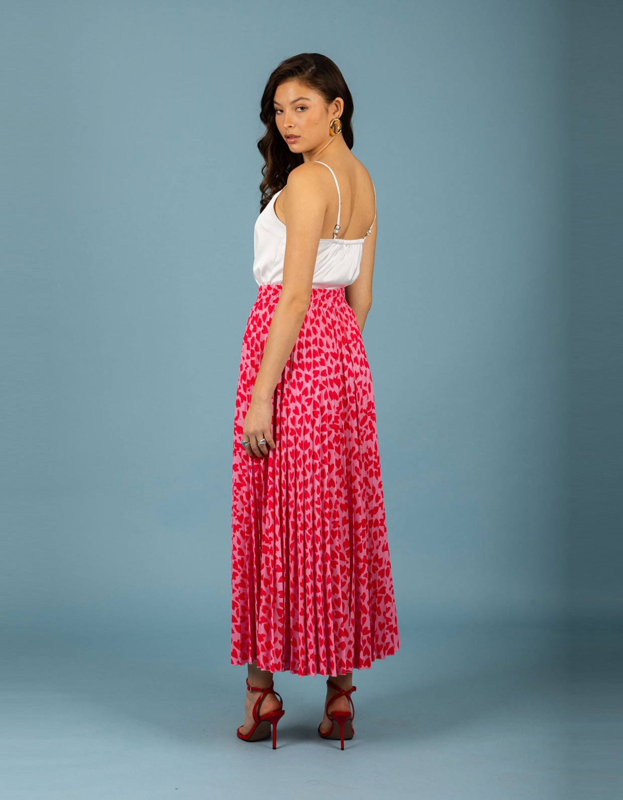 Chaton Kiara plisse skirt