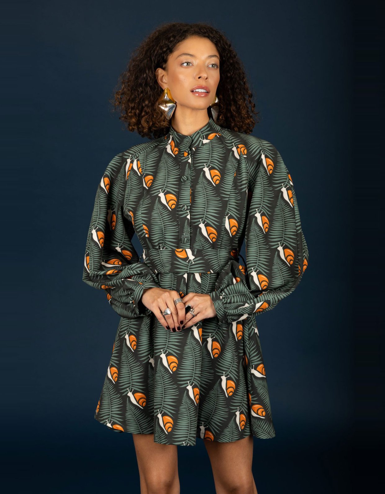 Chaton Kristen short dress orange