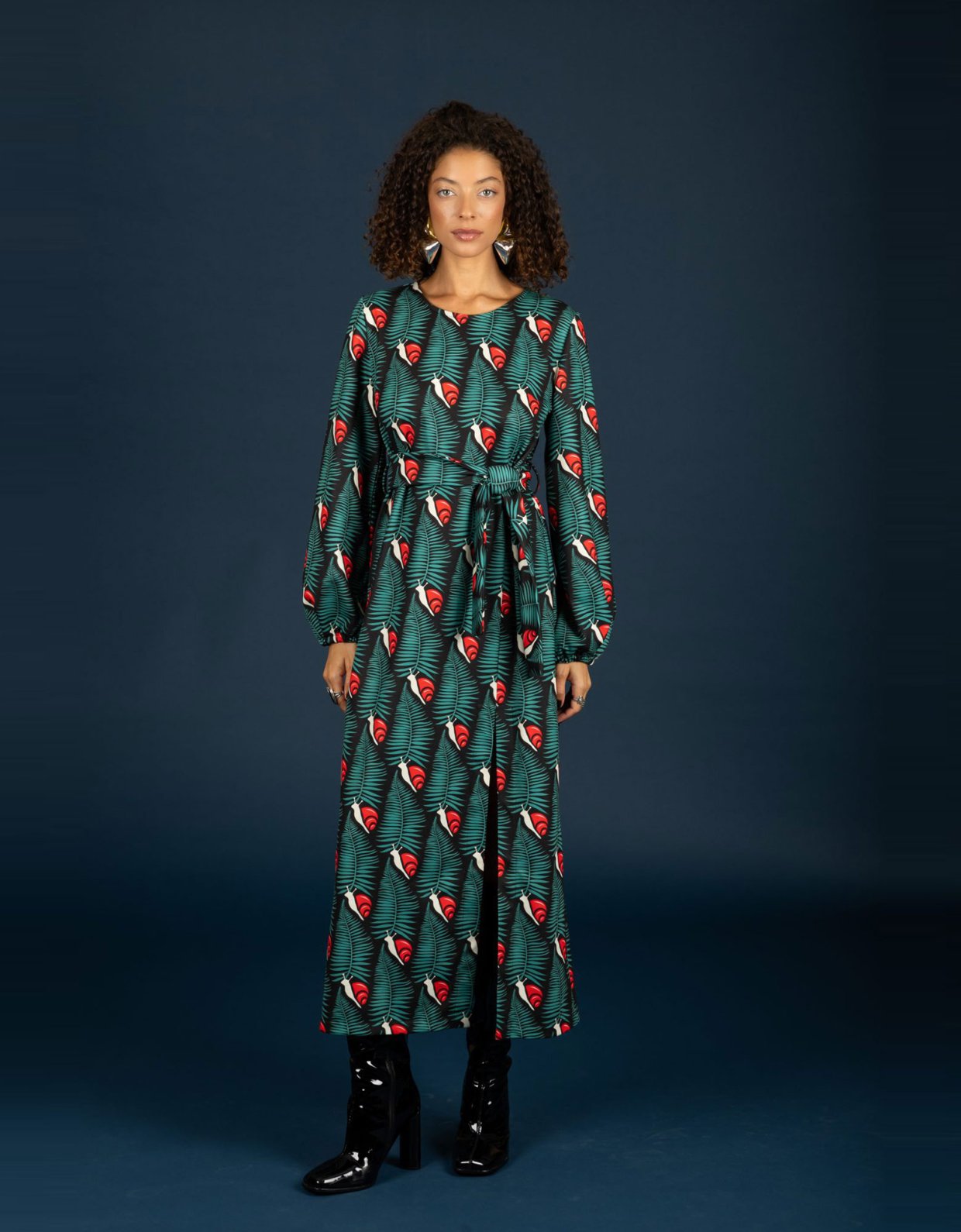 Chaton Kristen slim dress red