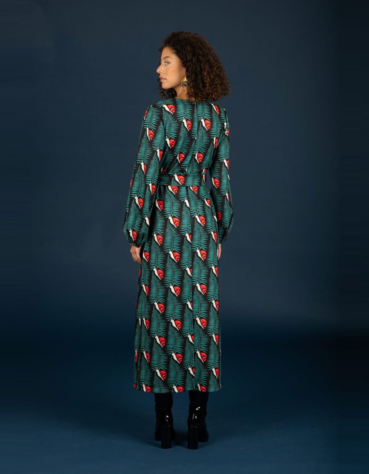 Chaton Kristen slim dress red
