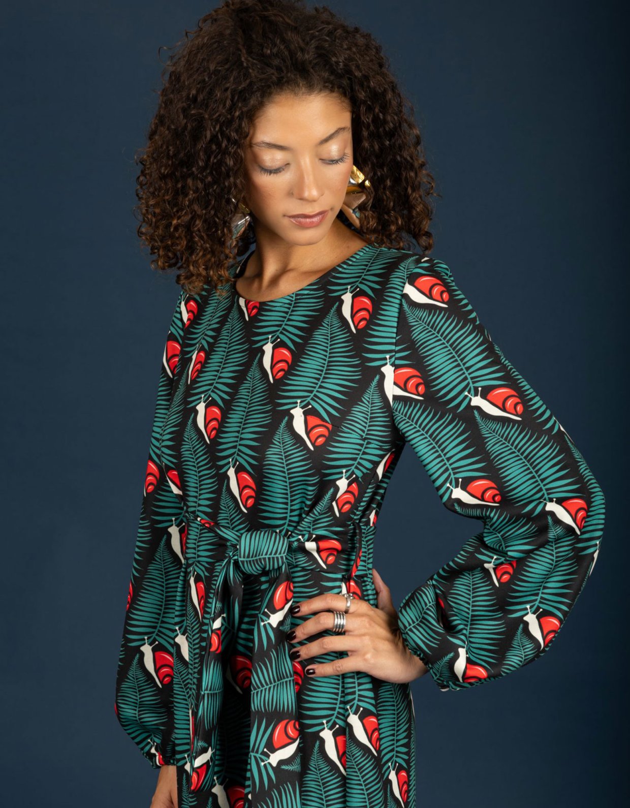 Chaton Kristen slim dress red