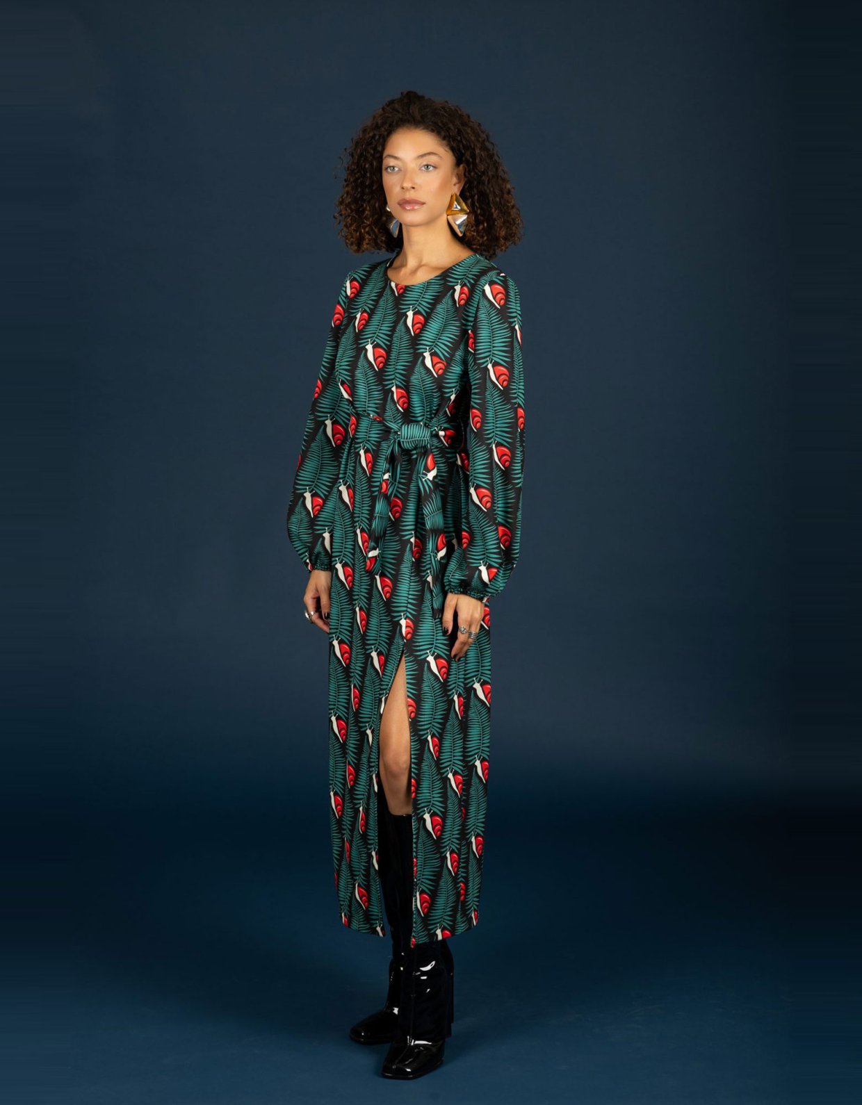 Chaton Kristen slim dress red
