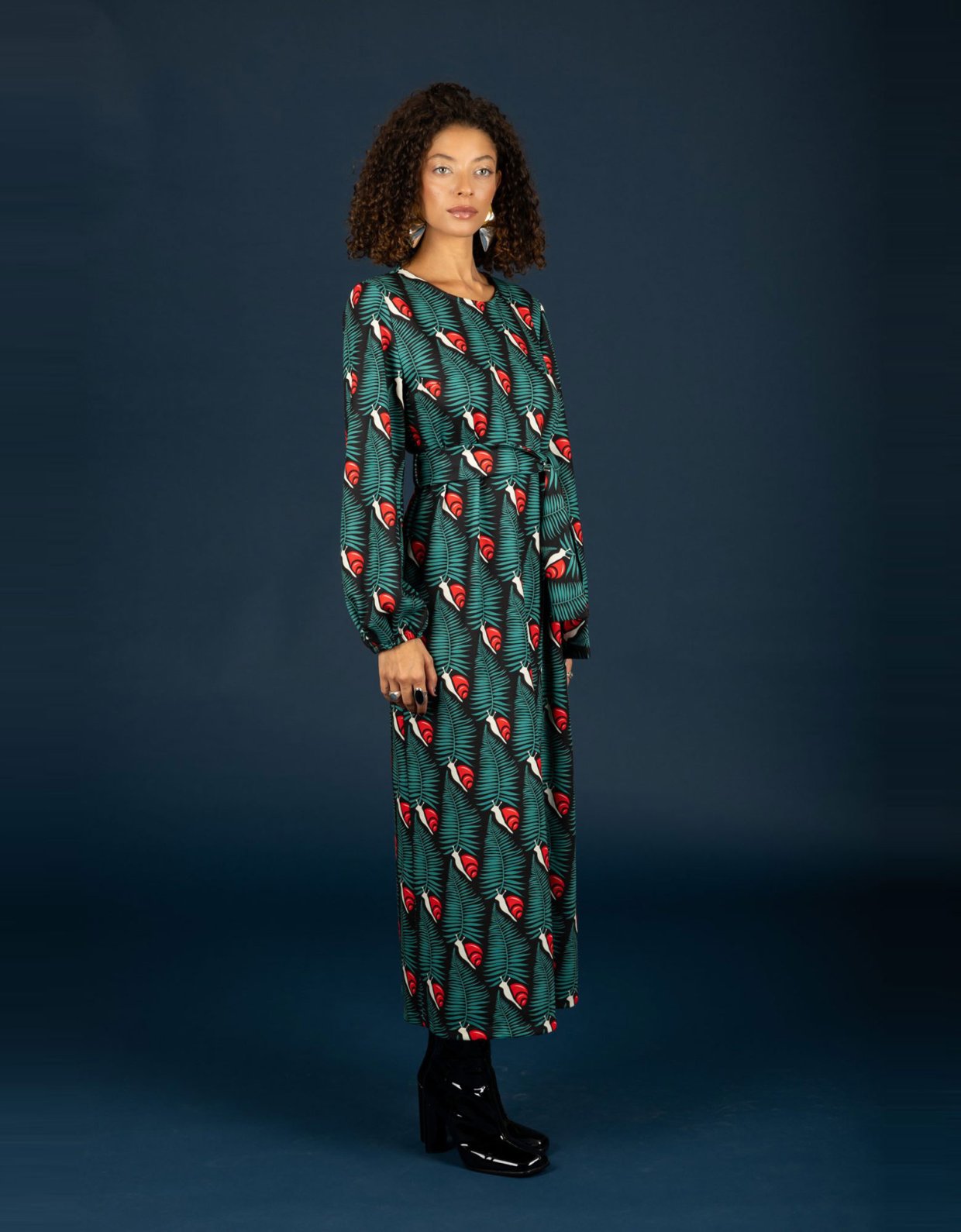 Chaton Kristen slim dress red