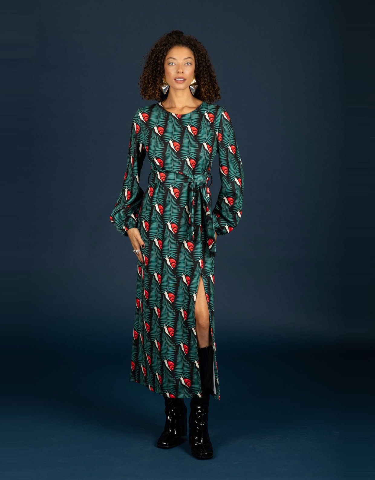 Chaton Kristen slim dress red