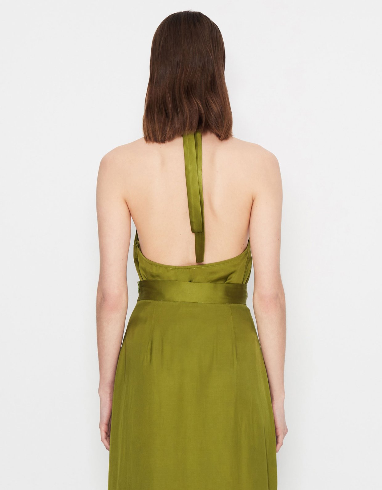 Nadia Rapti Breeze of nostalgia mid skirt olive green
