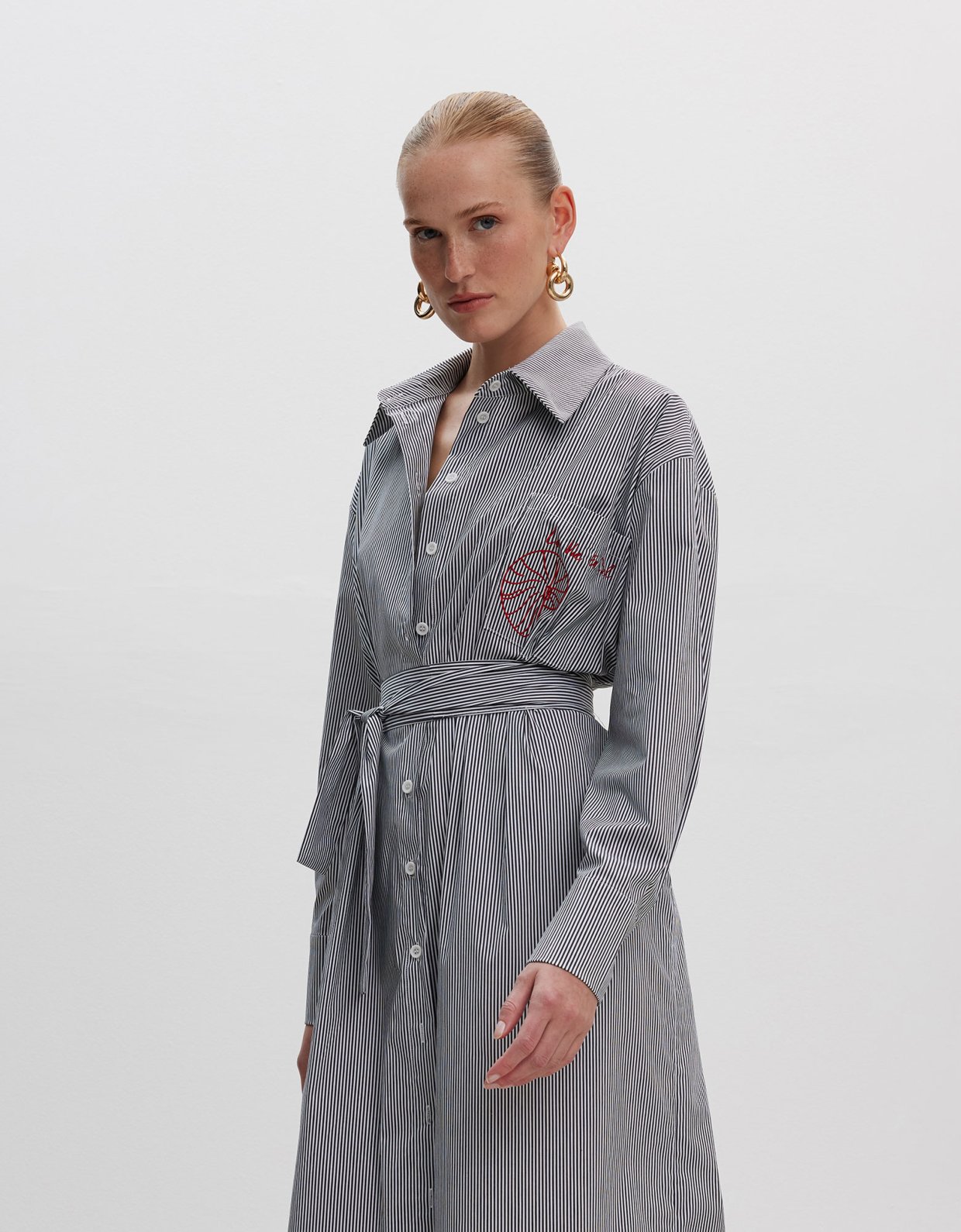 Ciel Concept La vie en ciel black stripes dress