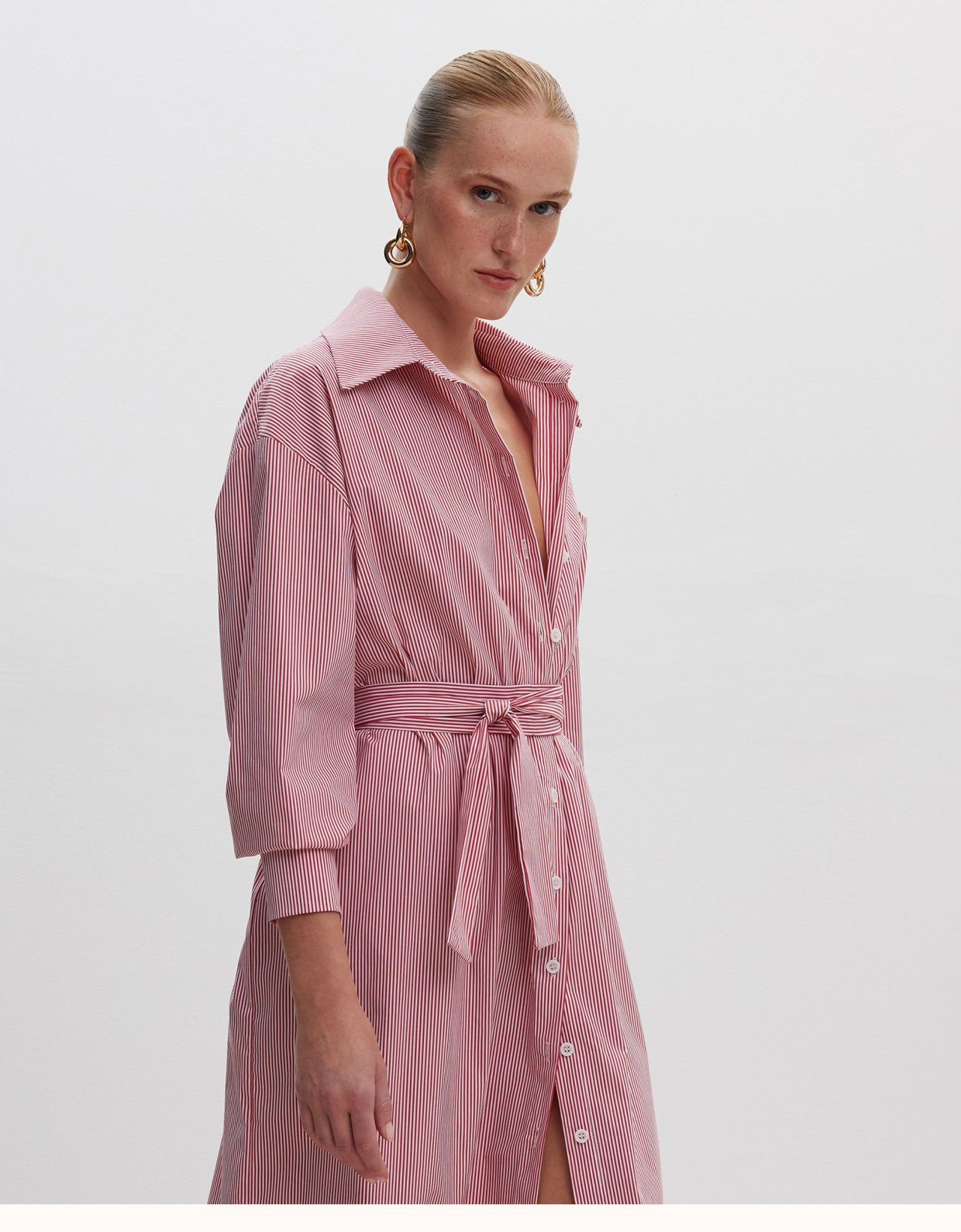 Ciel Concept La vie en ciel red stripes dress